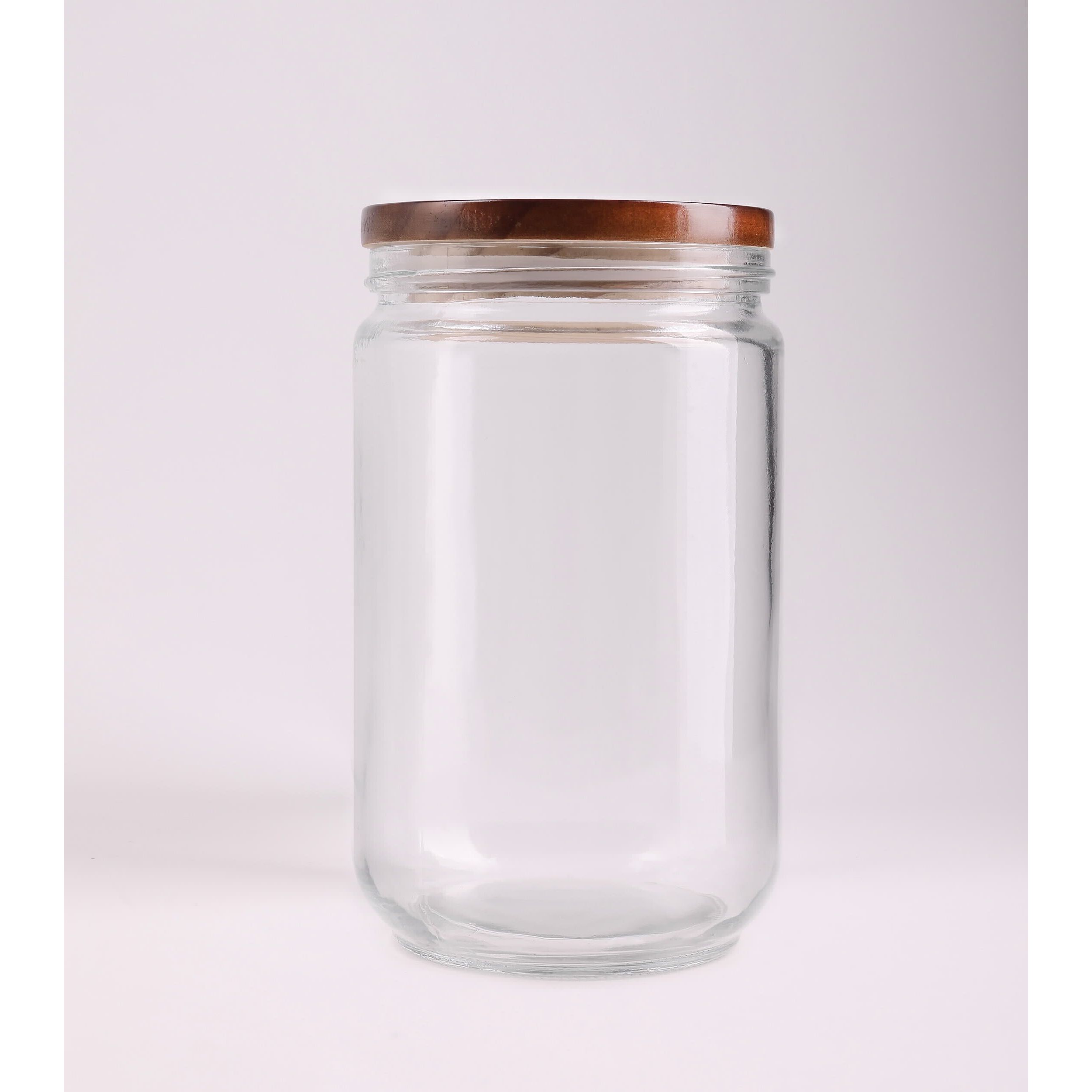 Glass Bamboo Jar Lid 1900ml Mary