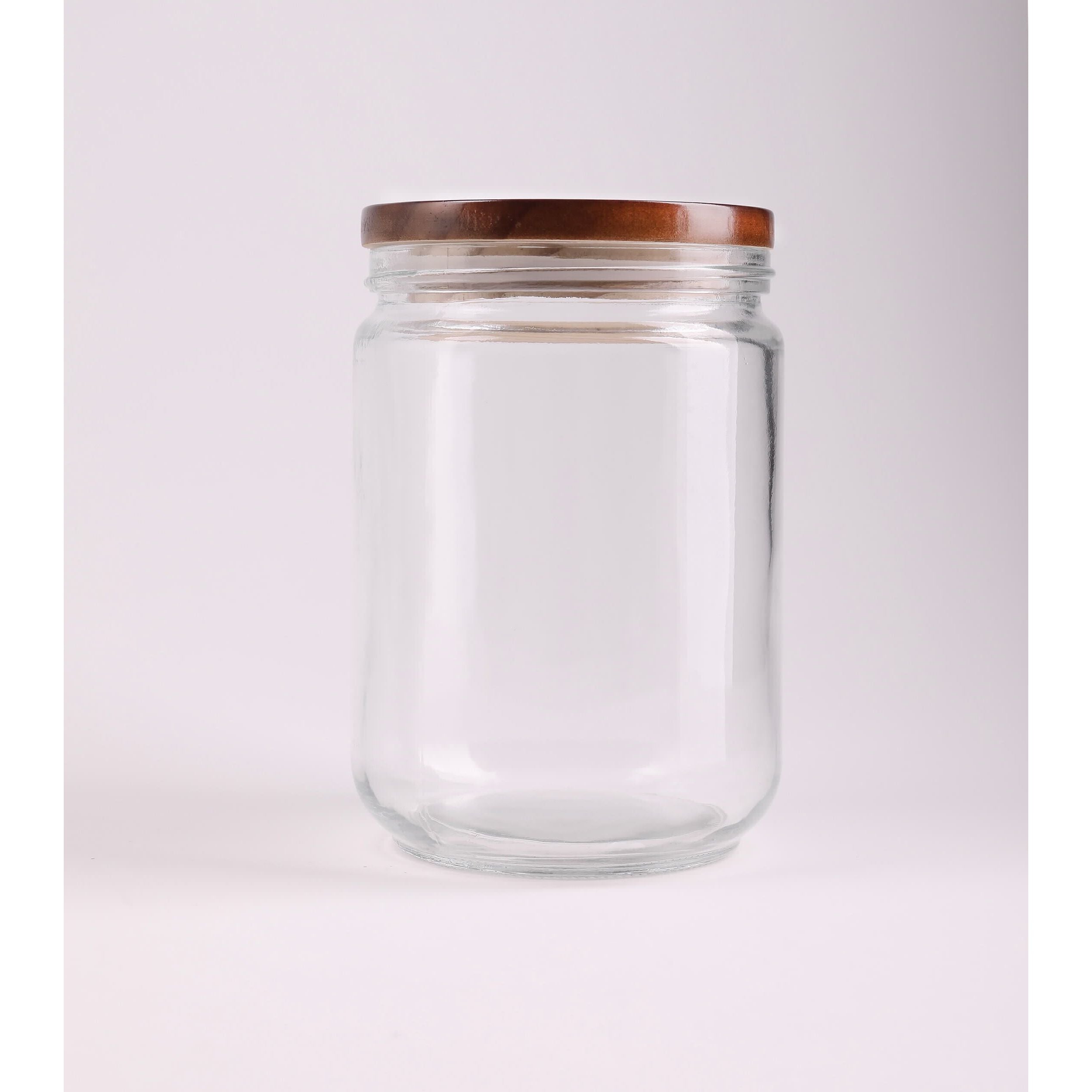 Glass Bamboo Jar Lid 1000ml Mary