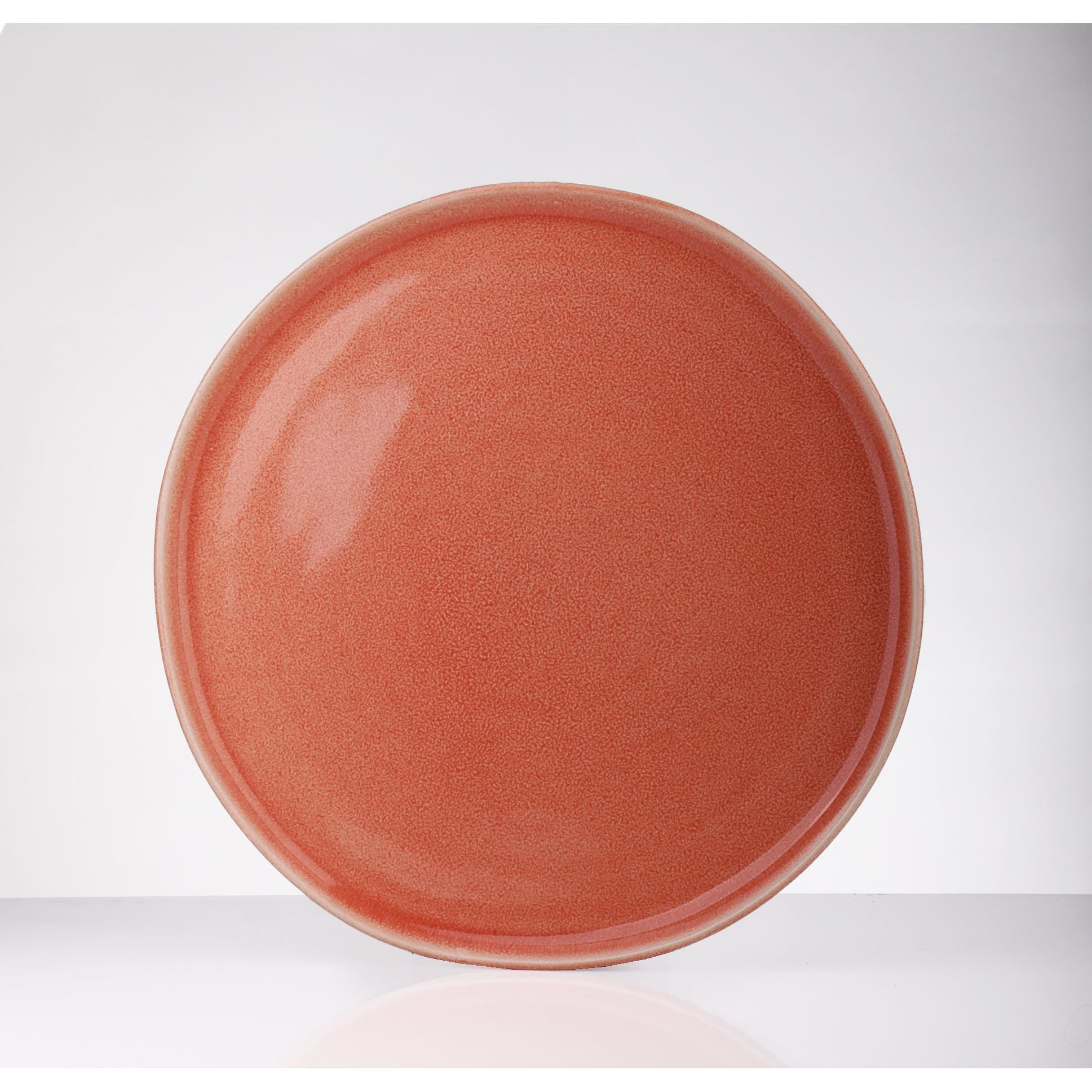 Serving Plate Appetizer 22.4cm Orange Stoneware