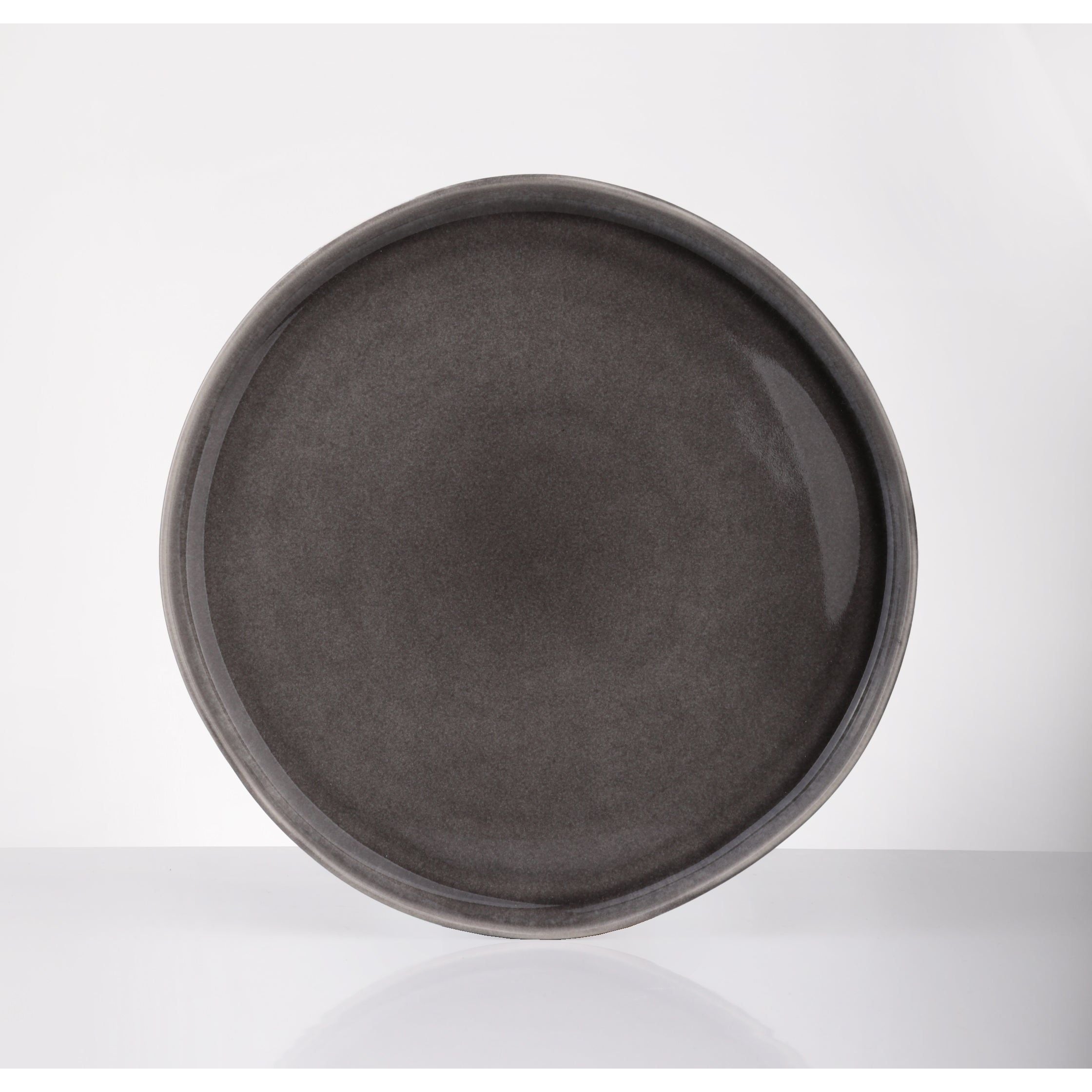 Serving Grey Plate Dinner 26cm Stoneware