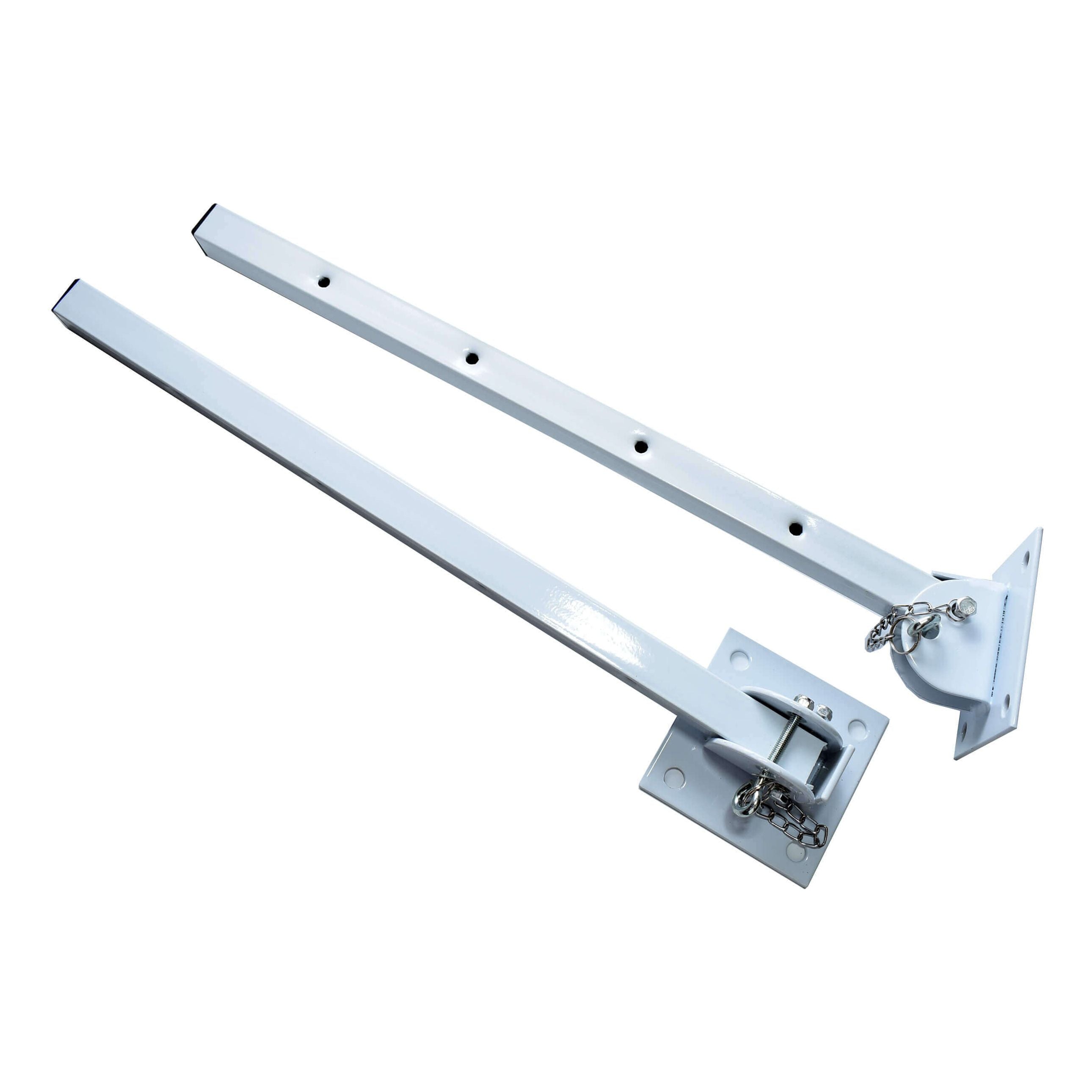 Rod Laundry Folding Adjustable White Pair
