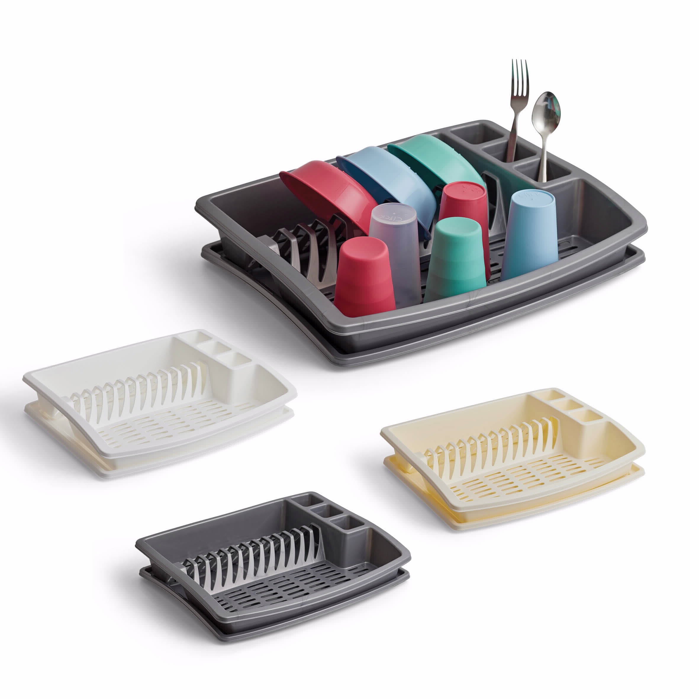 Plastic Large Dish Rack Includes Tray 47/38/8.5cm