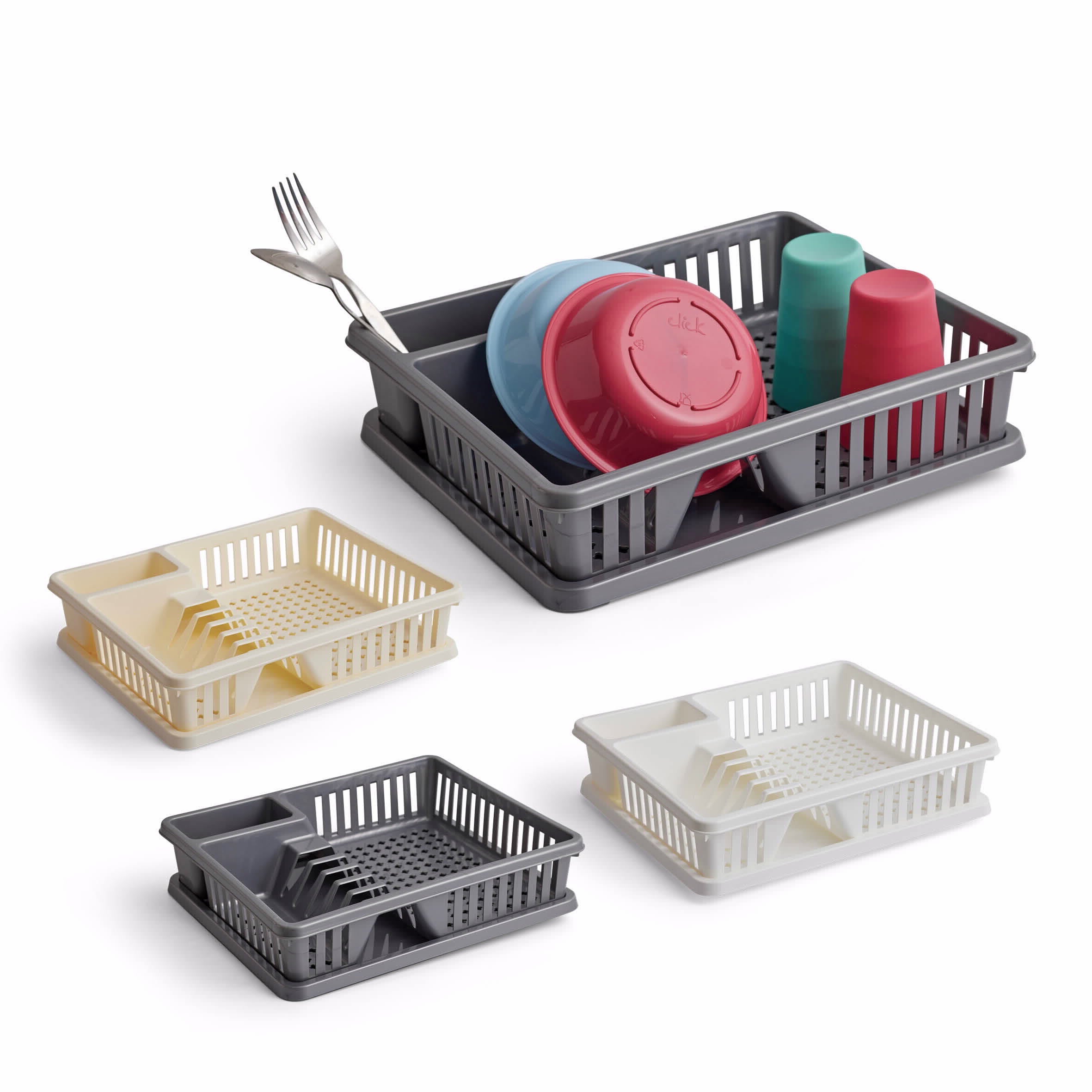 Plastic Small Dish Rack Includes Tray 36.5/30.5/9cm
