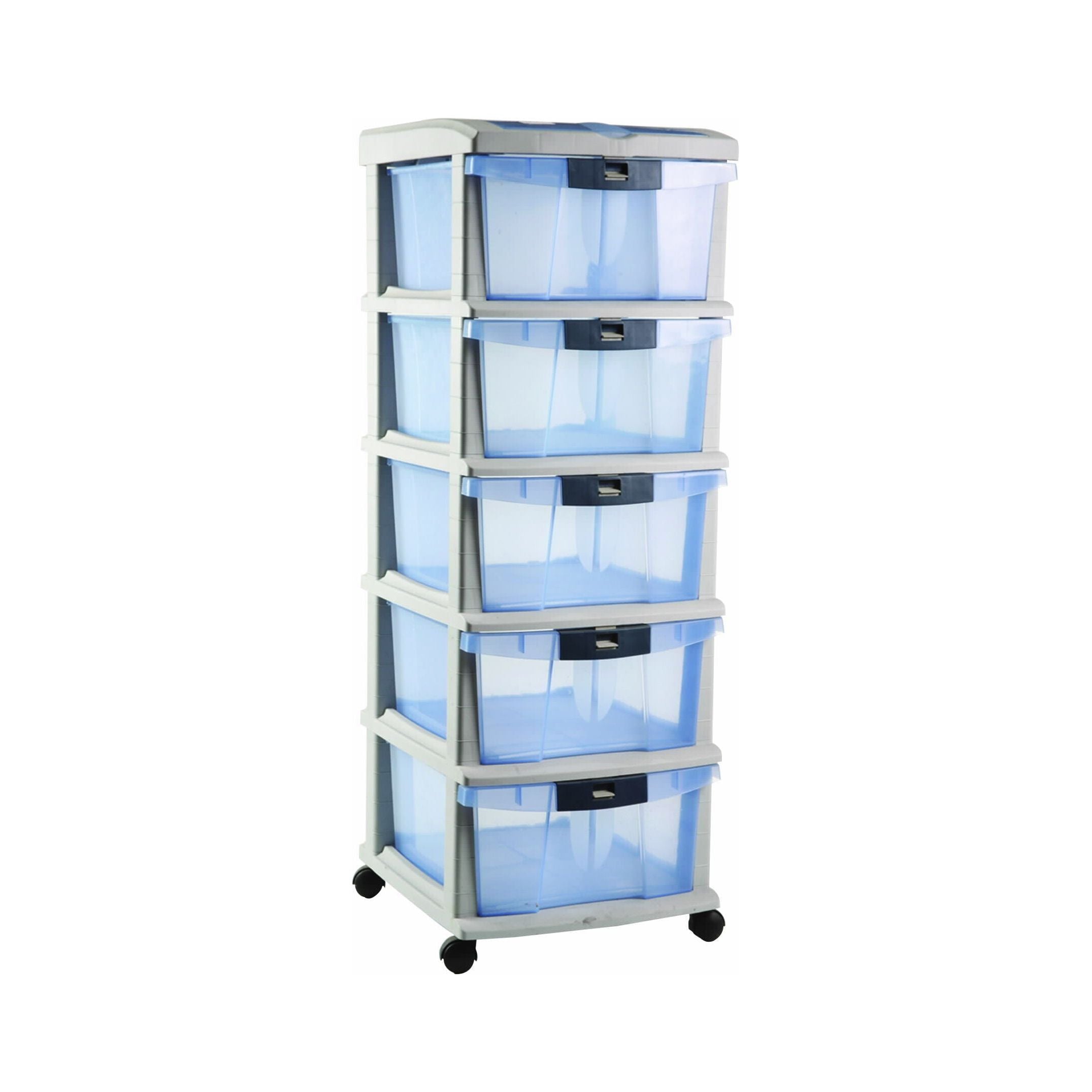 Drawer Unit Storage Plastic 5 Tier