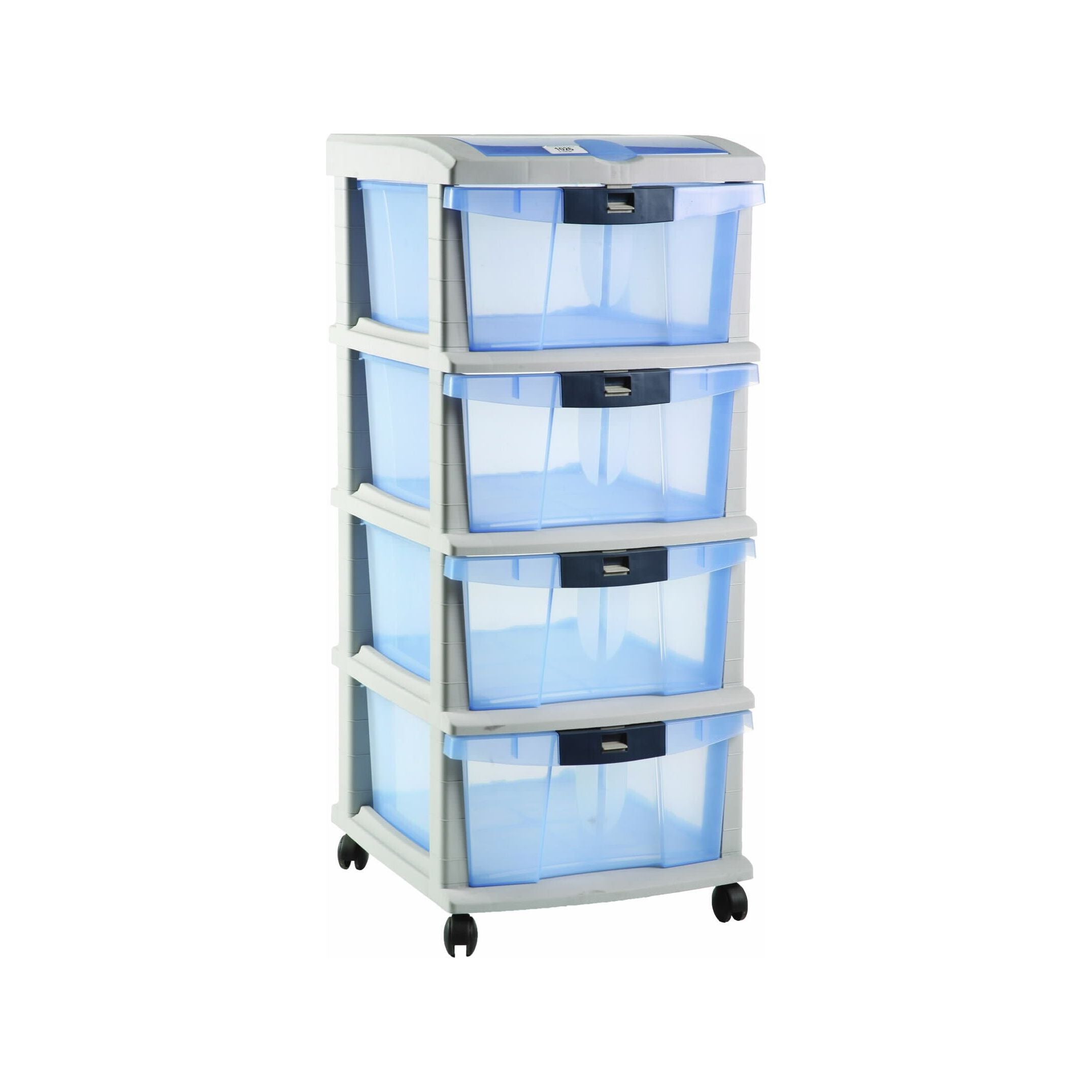 Drawer Unit Storage Plastic 4 Tier