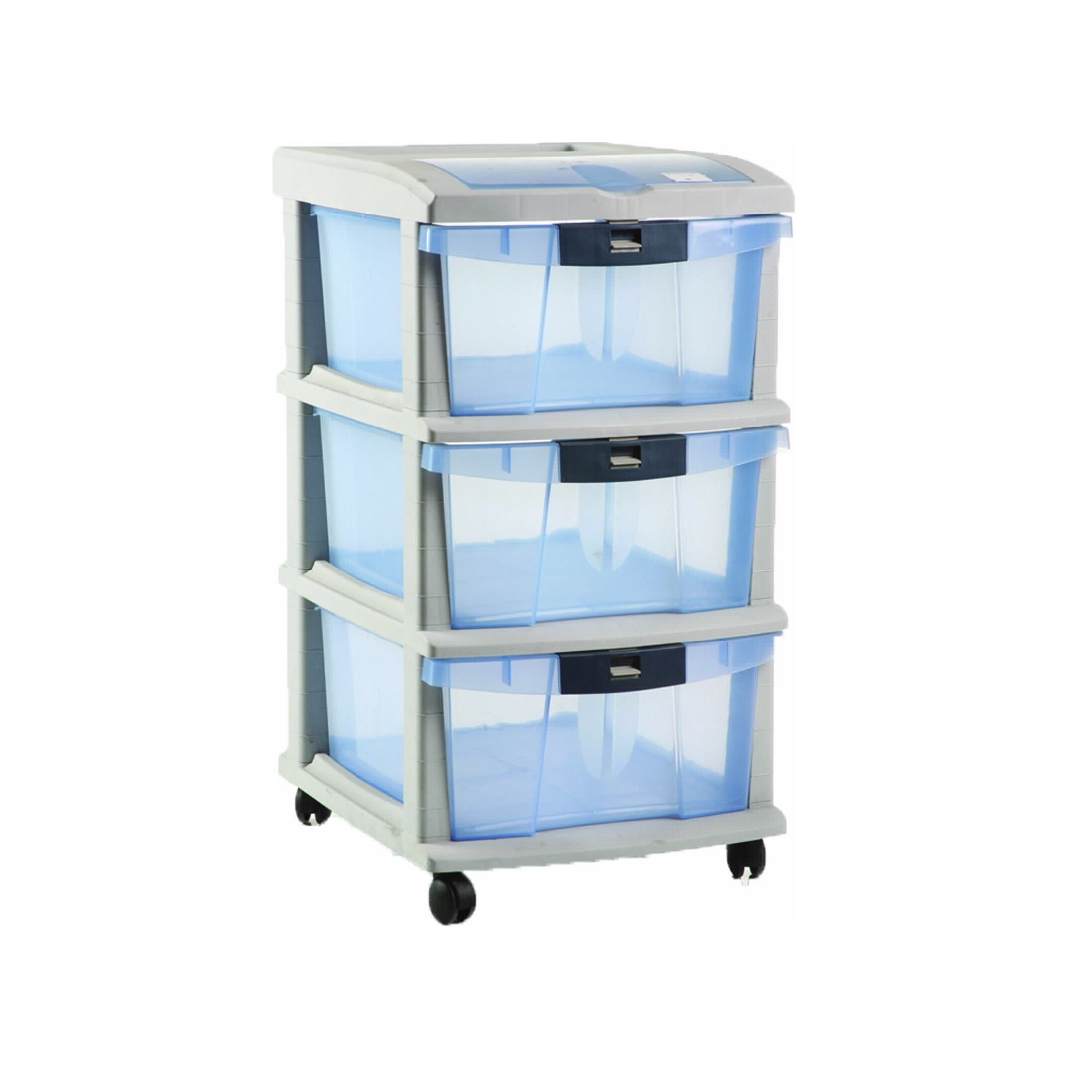 Drawer Unit Storage Plastic 3 Tier