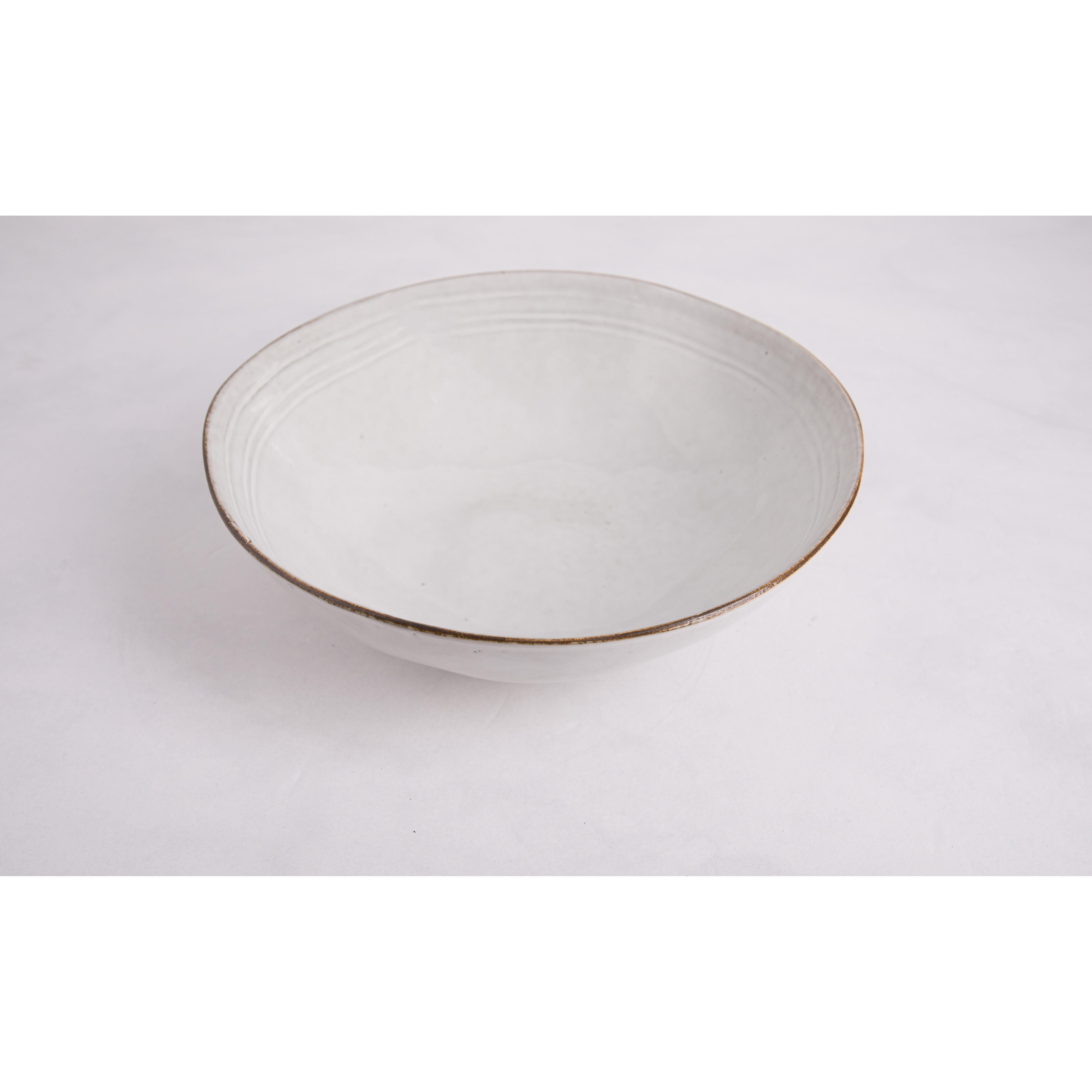 Grey Porcelain Salad Bowl 24cm De Secret