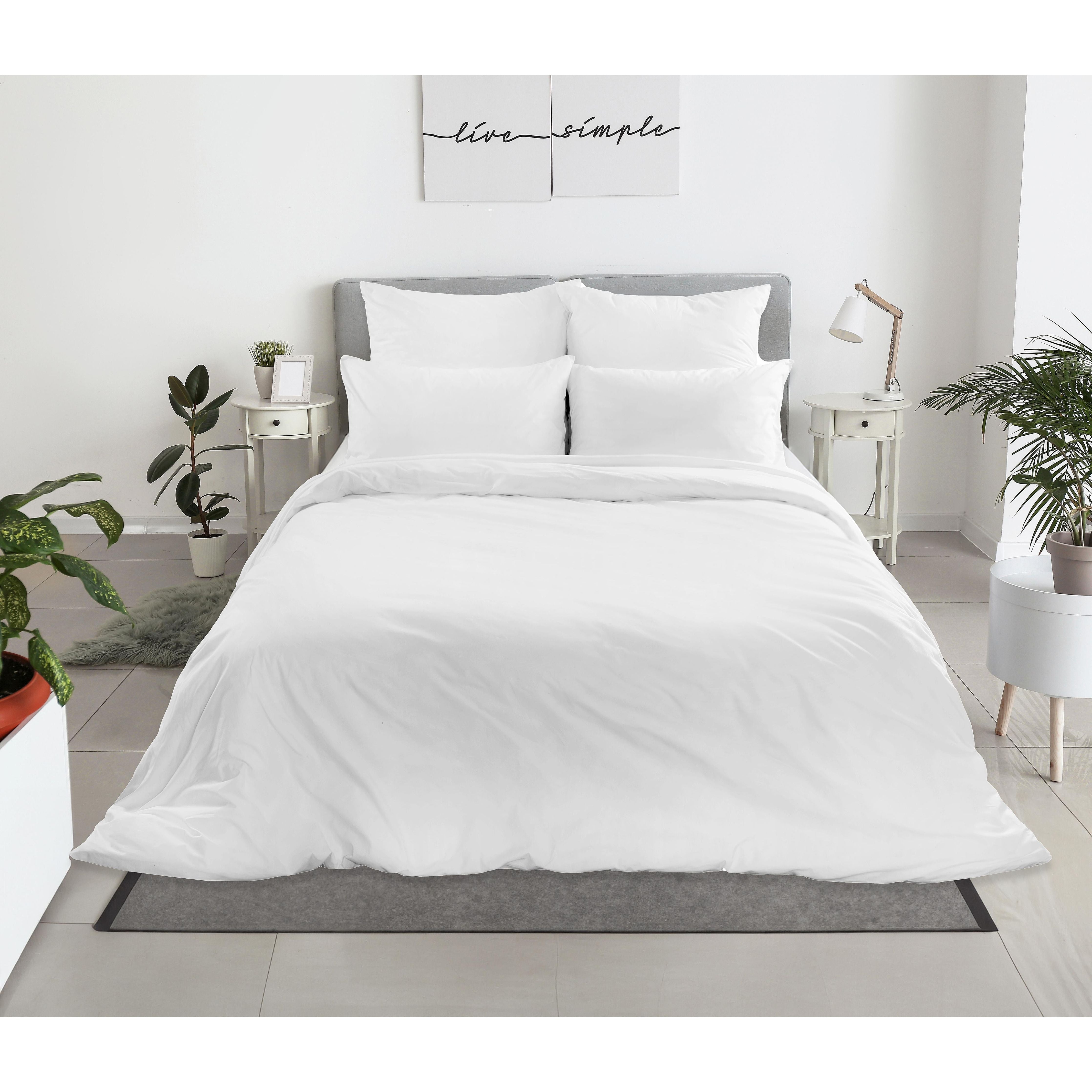 Coated Single 150/200cm Gracey 100% Cotton White MOON