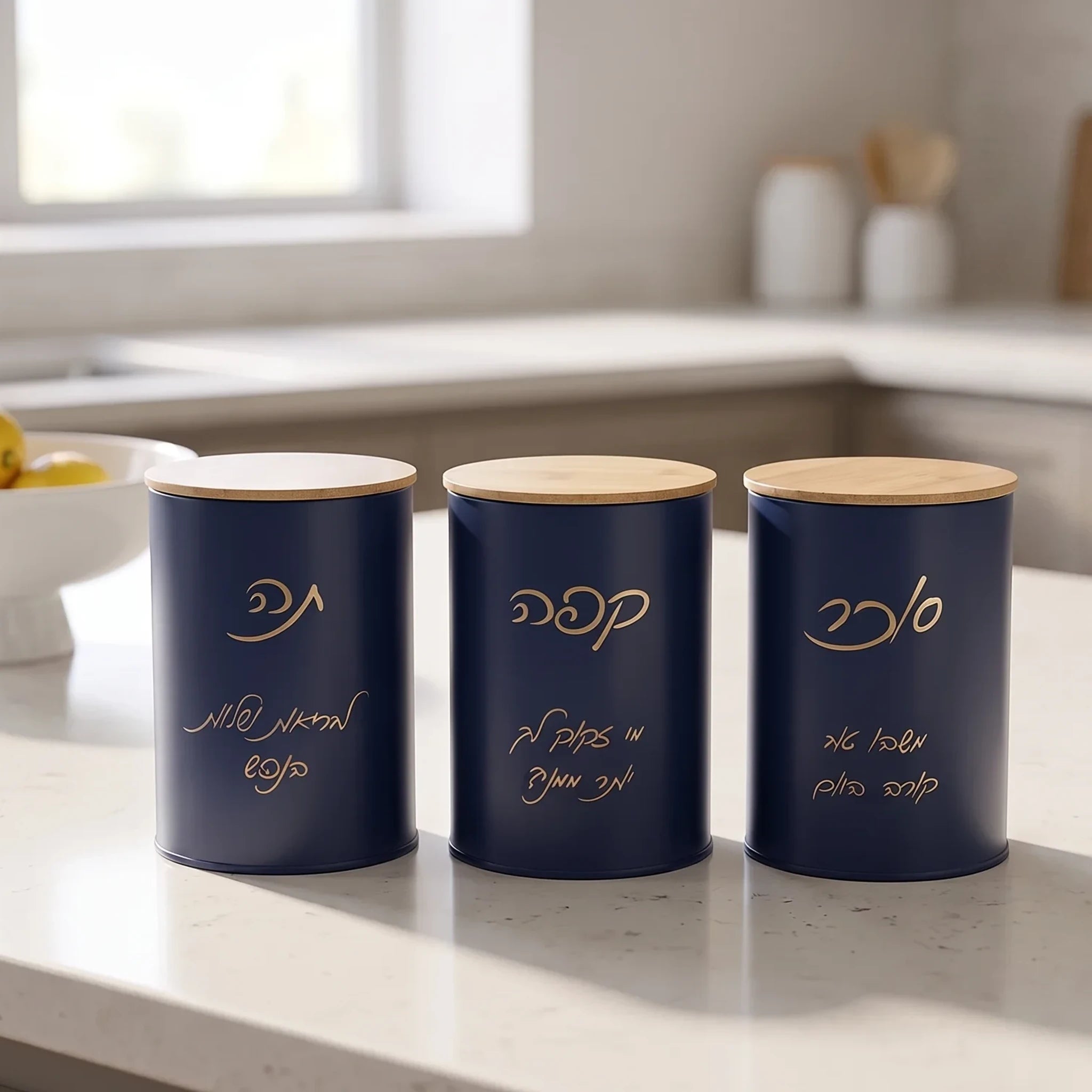 Coffee Set Tea Sugar in Blue JADE