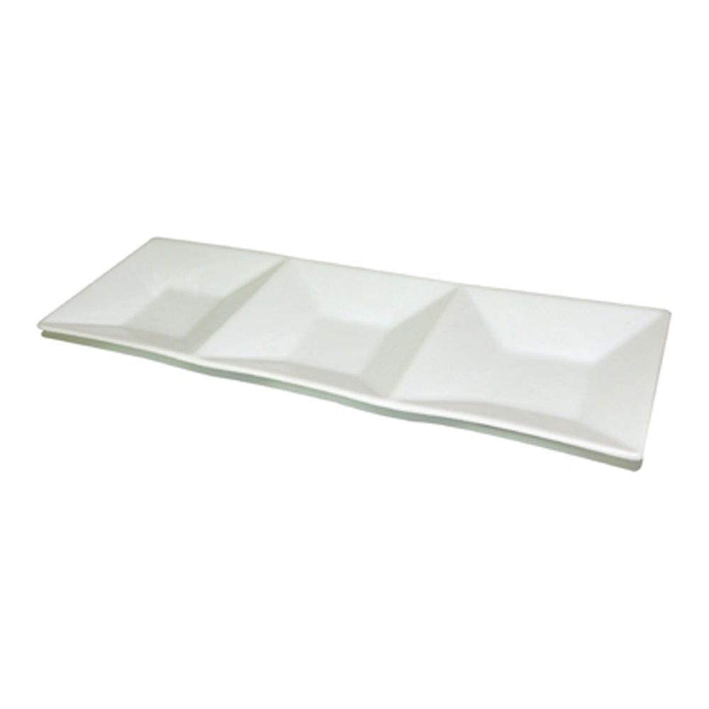 Serving Rectangular Plate Divided L 3