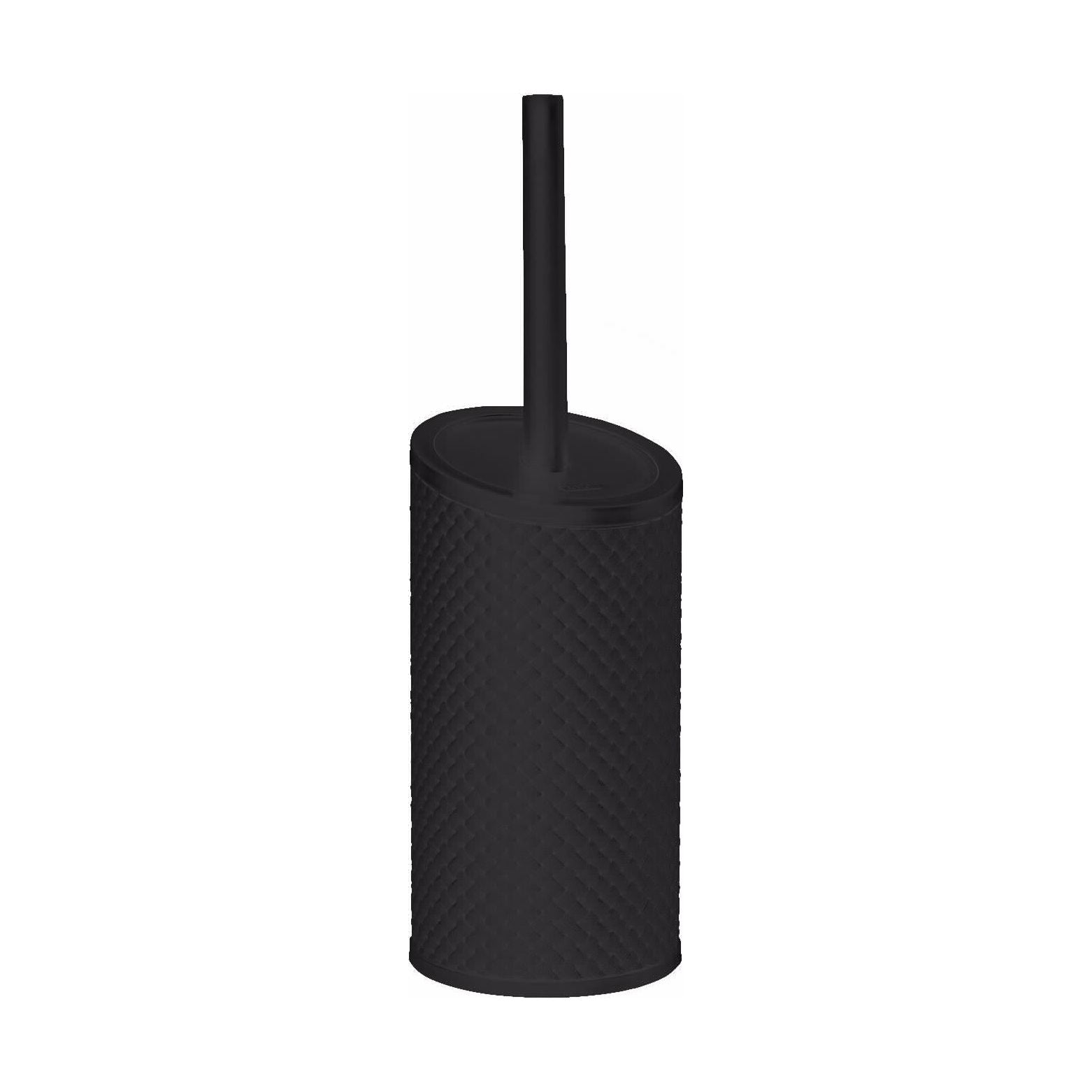 Rattan Black Toilet Brush Crown