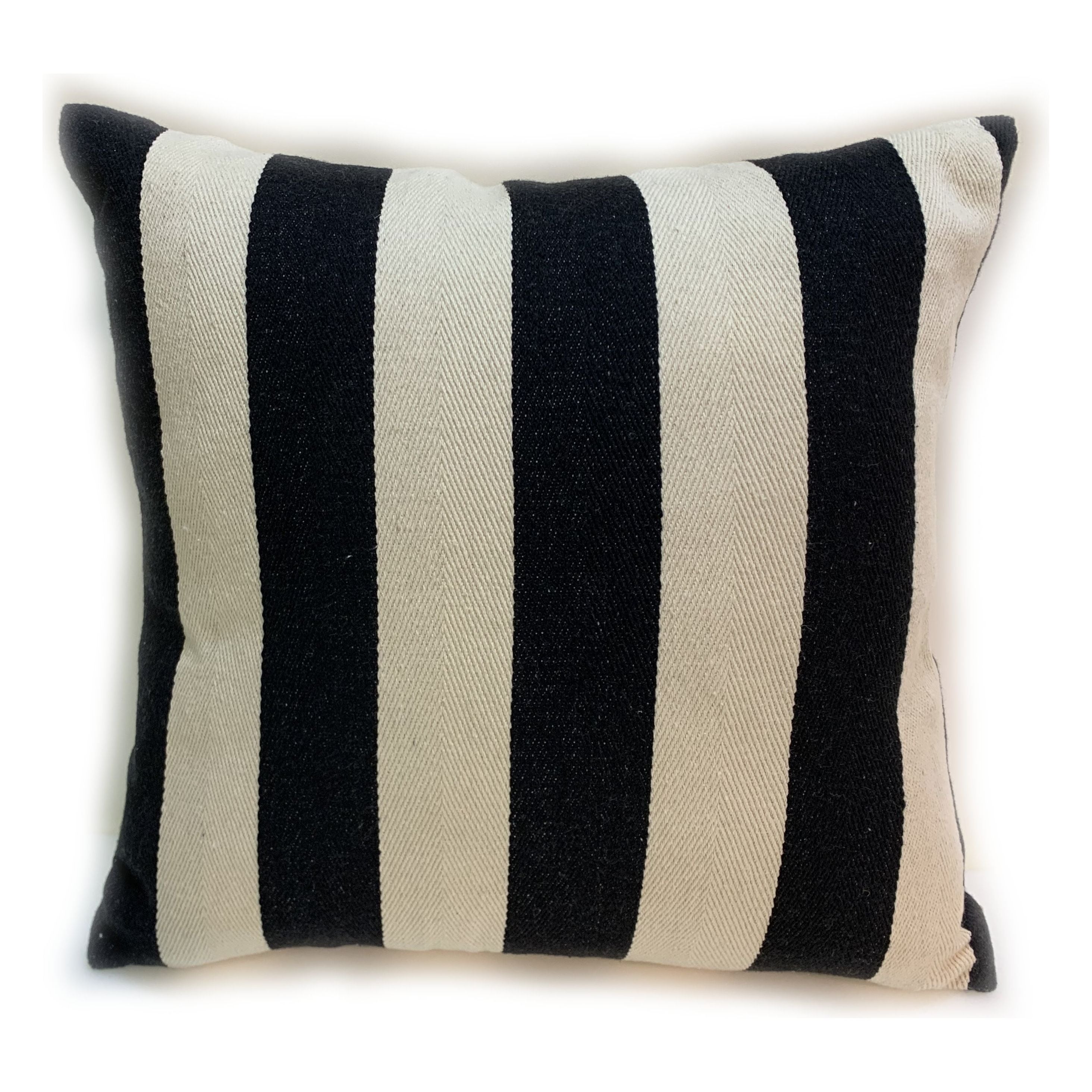 Pillow Cover Decor 46/46 Striped Black White
