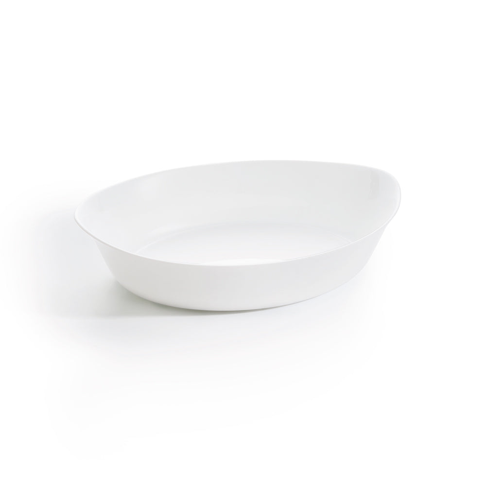 White Glass Baking Dish Oval 32*20 SMART CUISINE