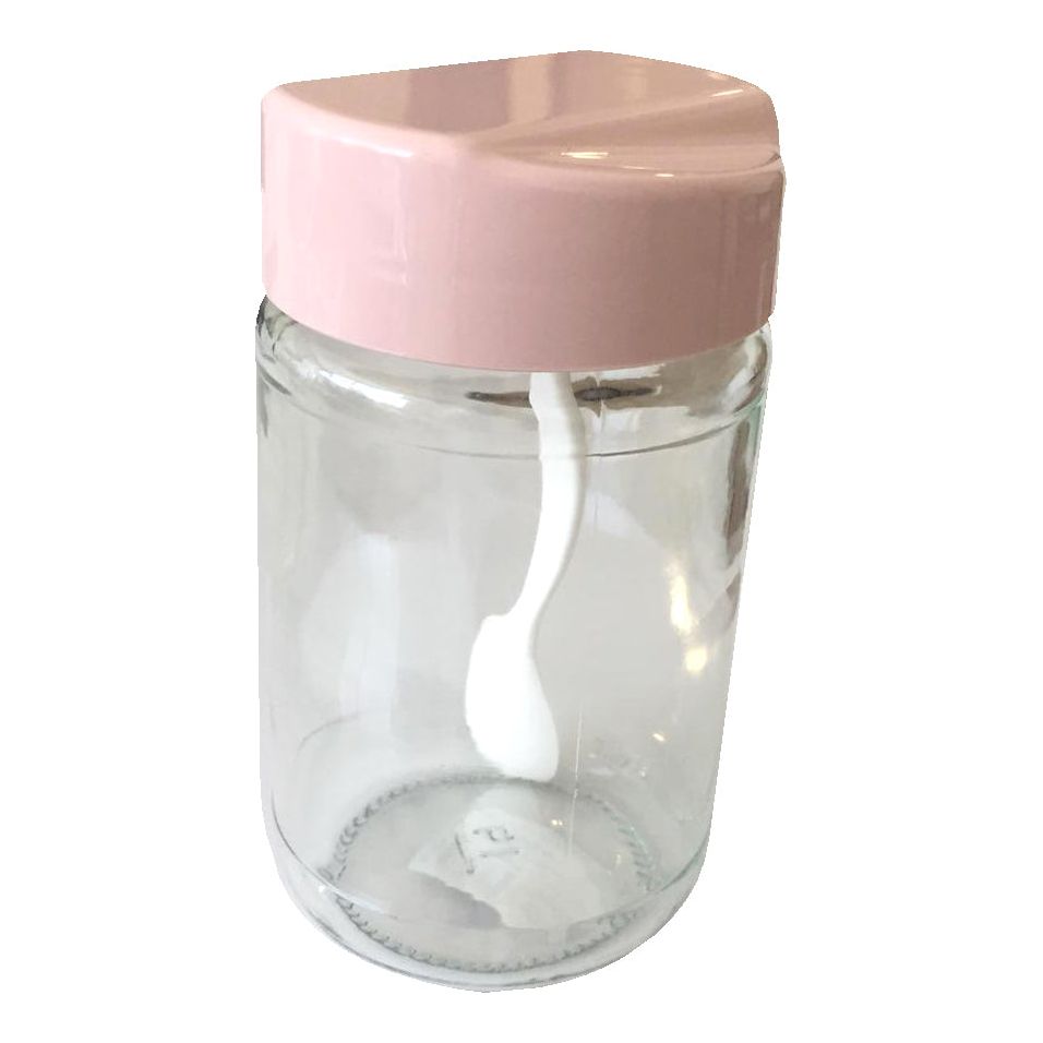 Glass Colorful Jar 370ml Lid