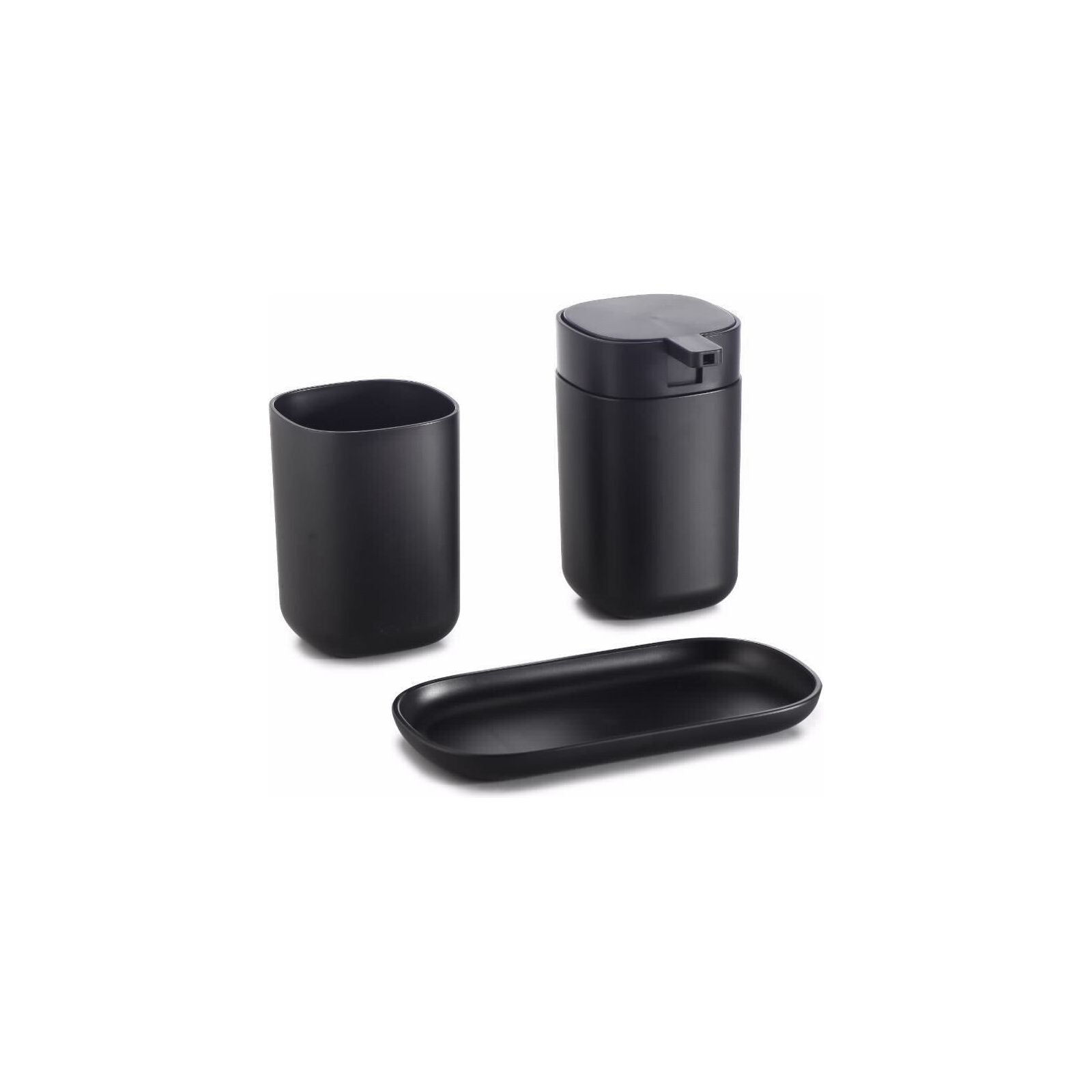 Bathroom Black Set 3 Pieces