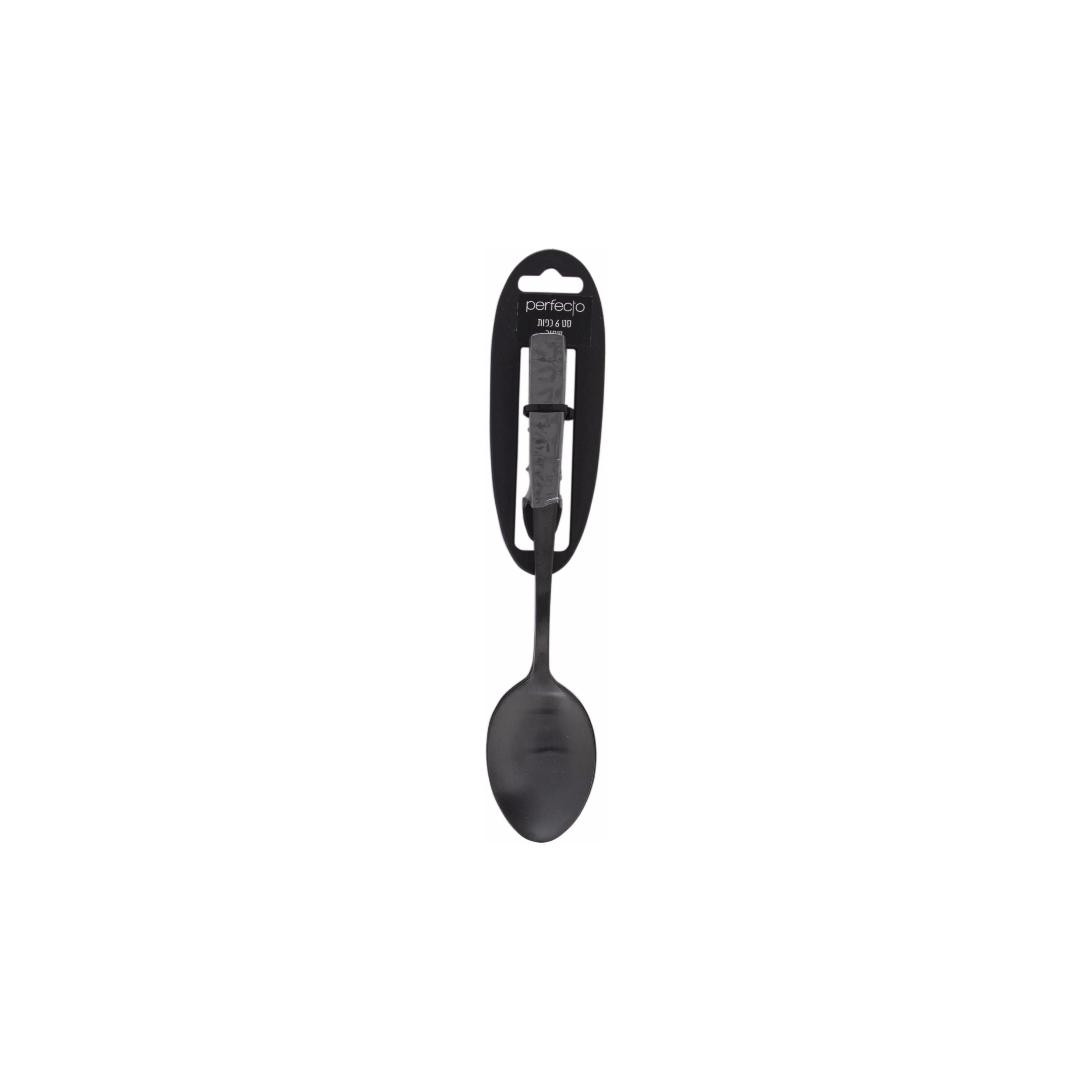 Black Set 6 Spoons colors