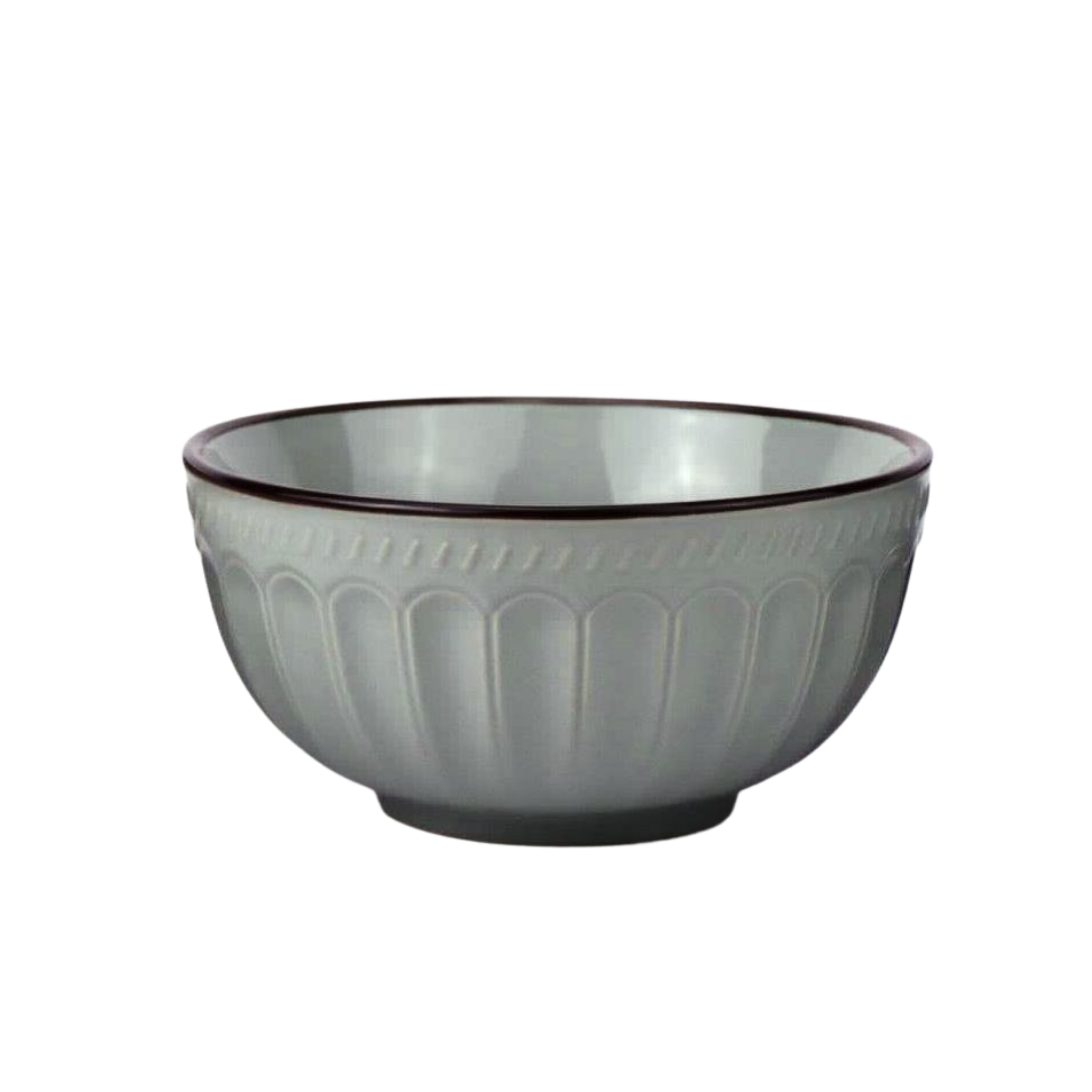 Green Striped Soup Bowl