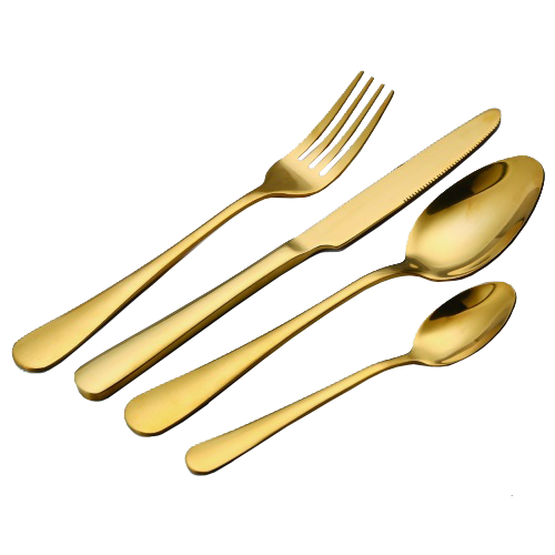 Gold Cutlery Set 24 Pieces