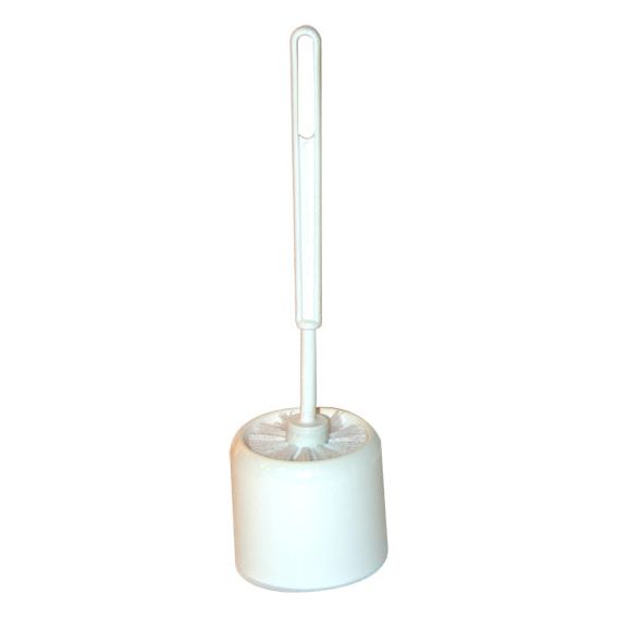 White Toilet Brush