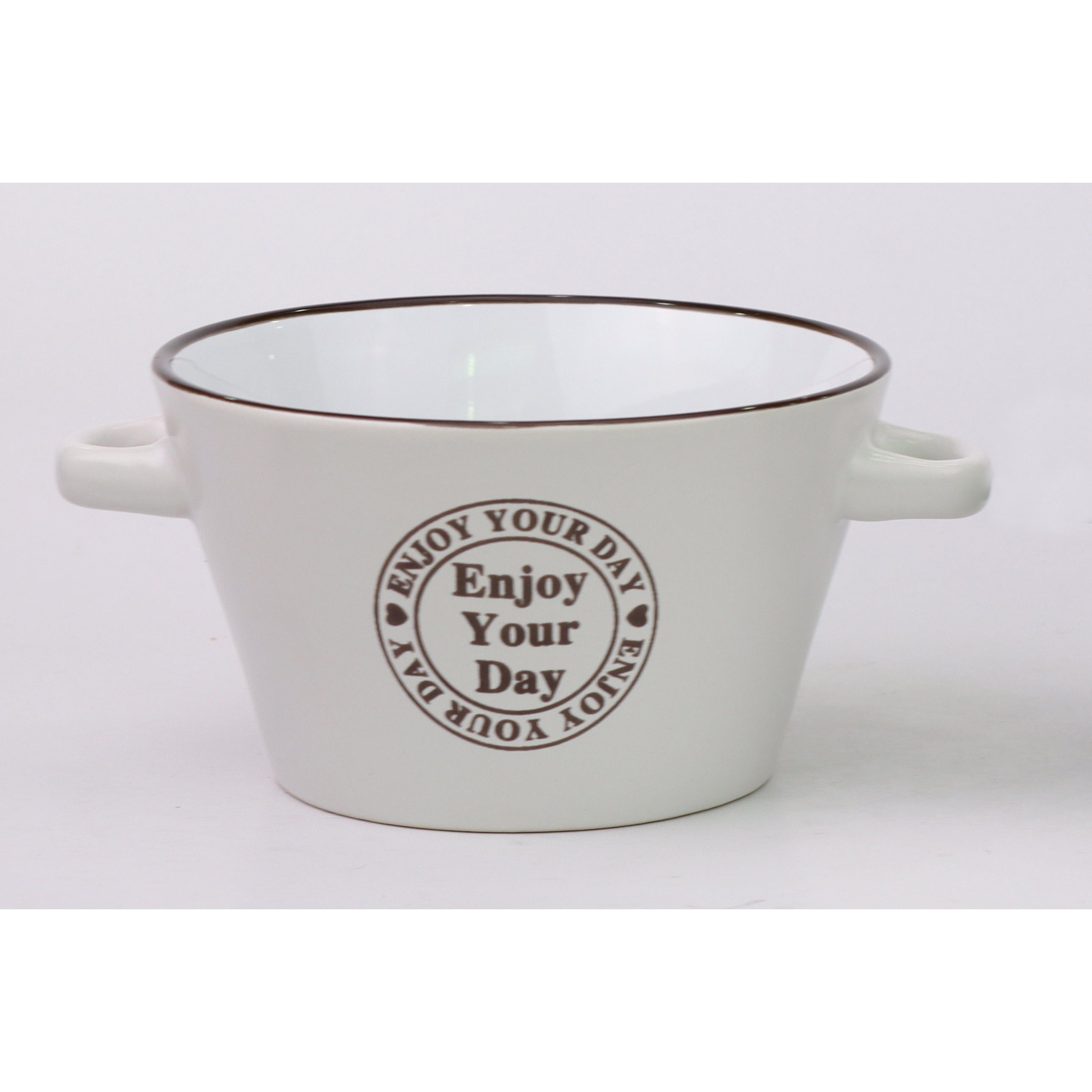 Bull White with Handles
