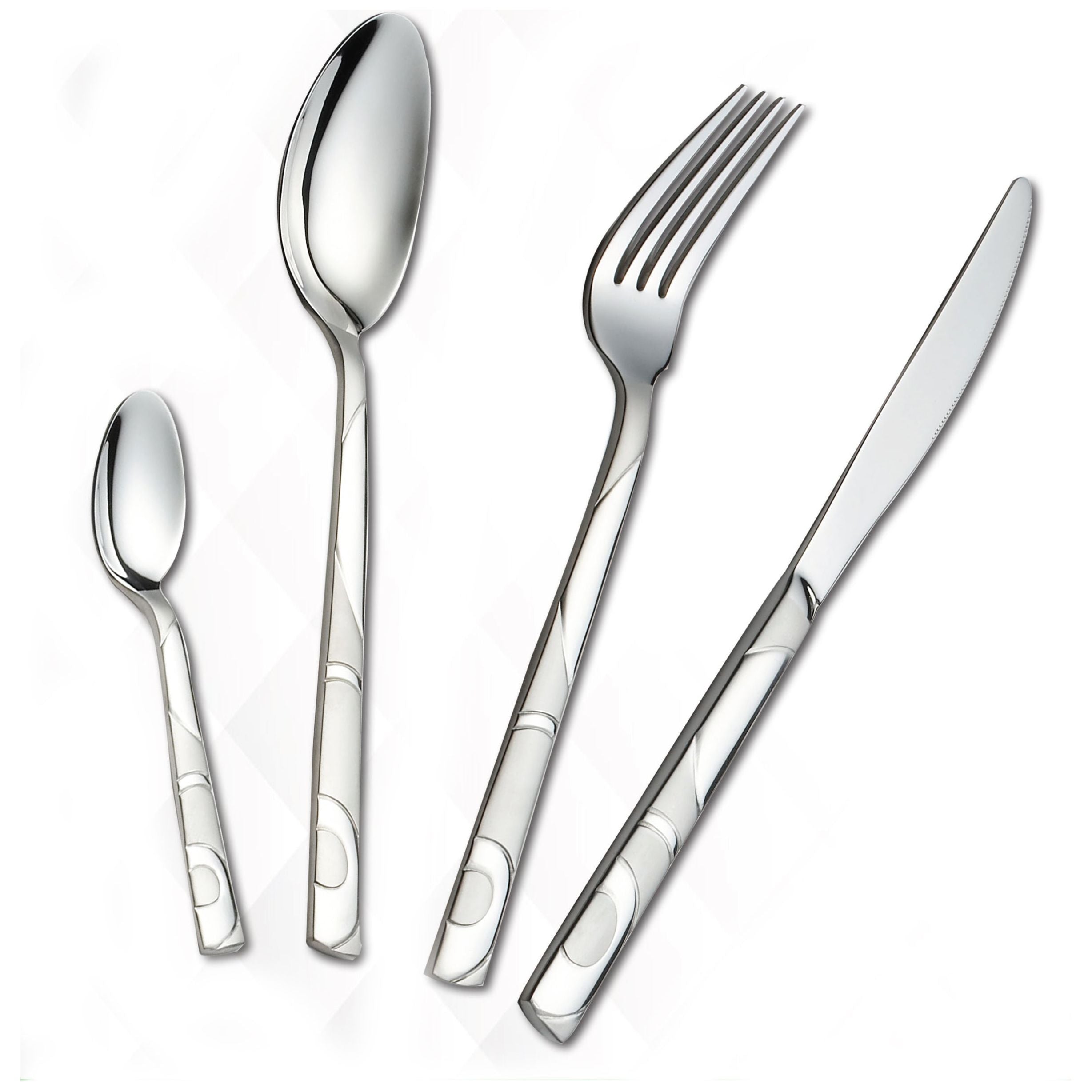 QUEEN CIRCLES Cutlery Set 24 Pieces 18/0