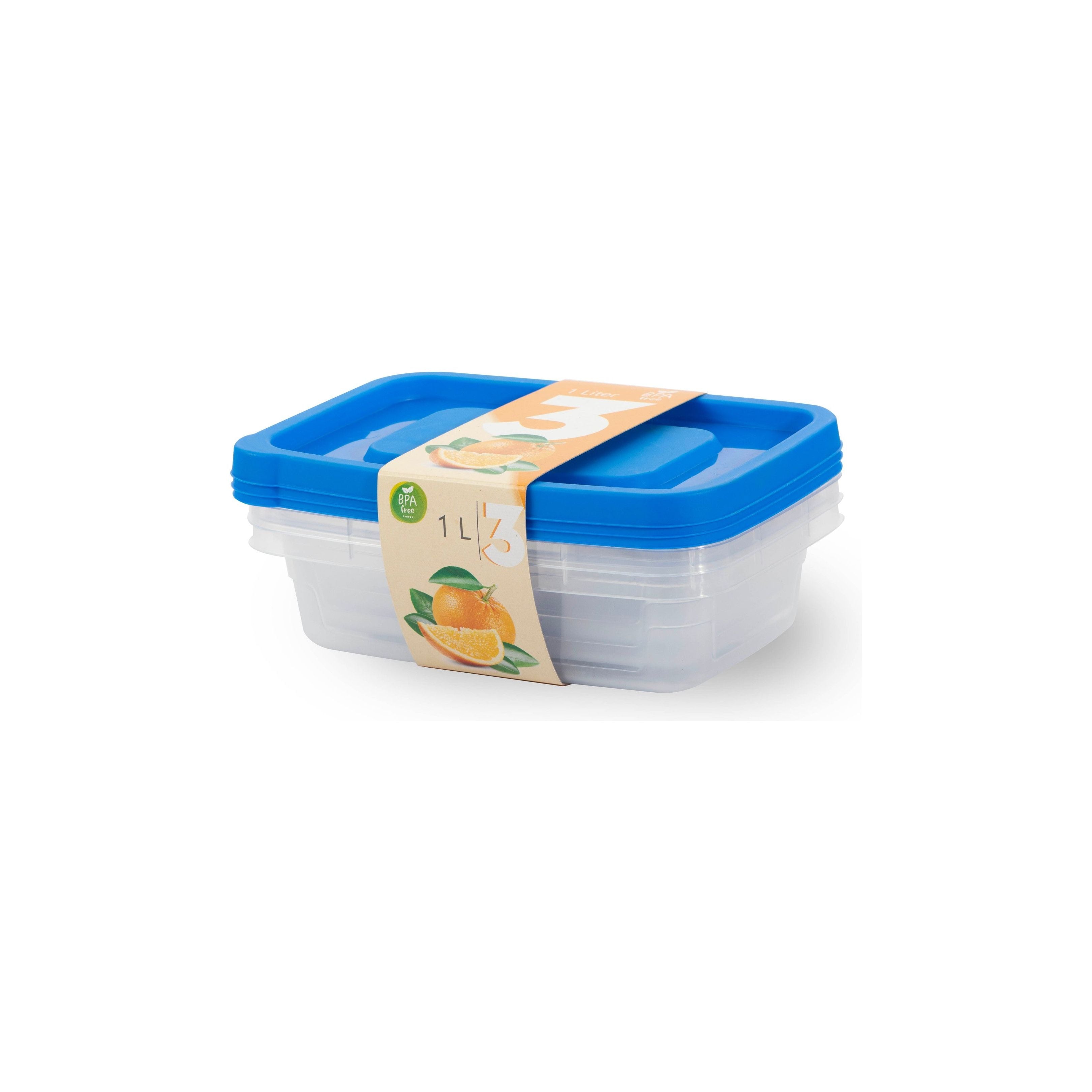 Rectangular Set 3 Boxes 1L