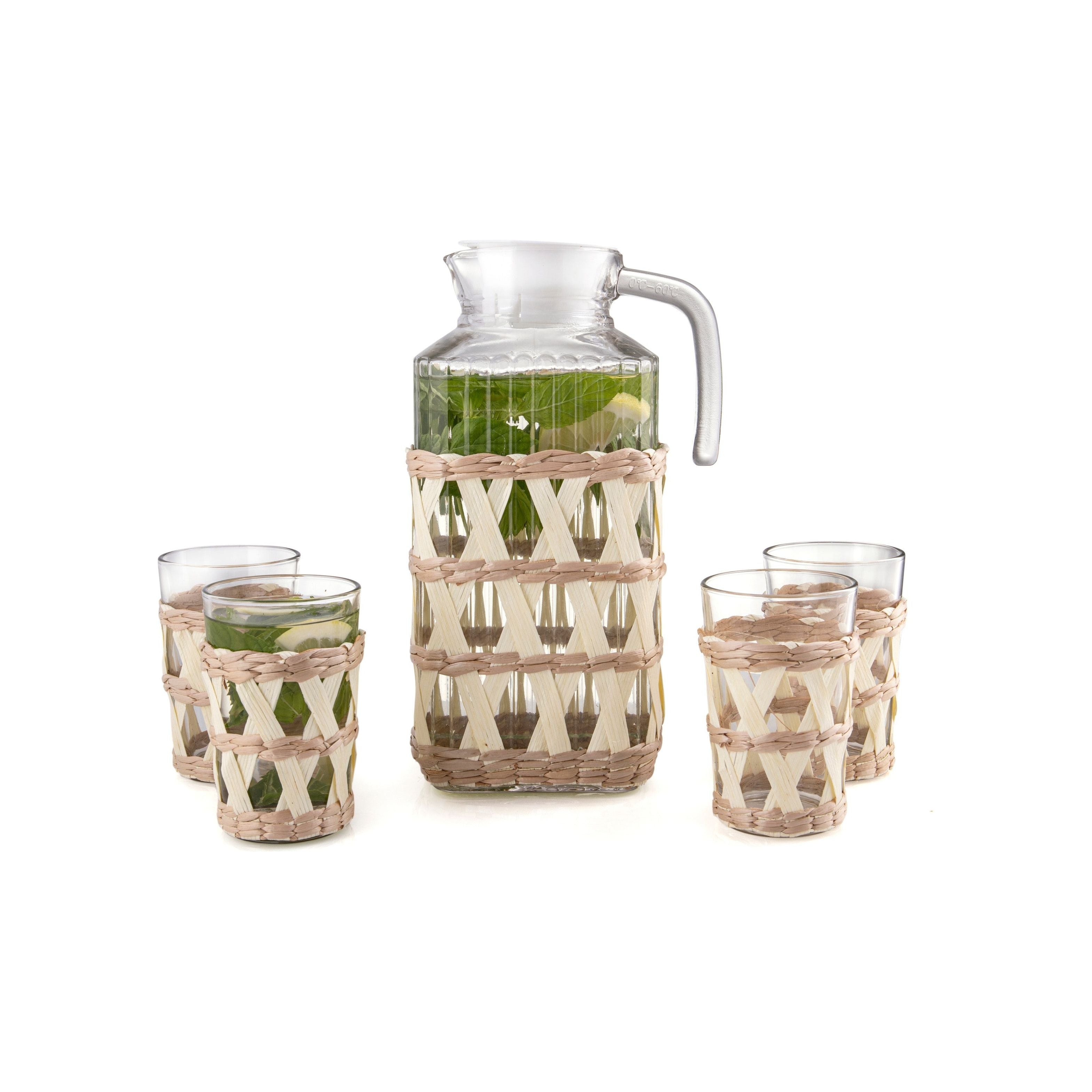 Glass Set Pitcher 1.7L Cups