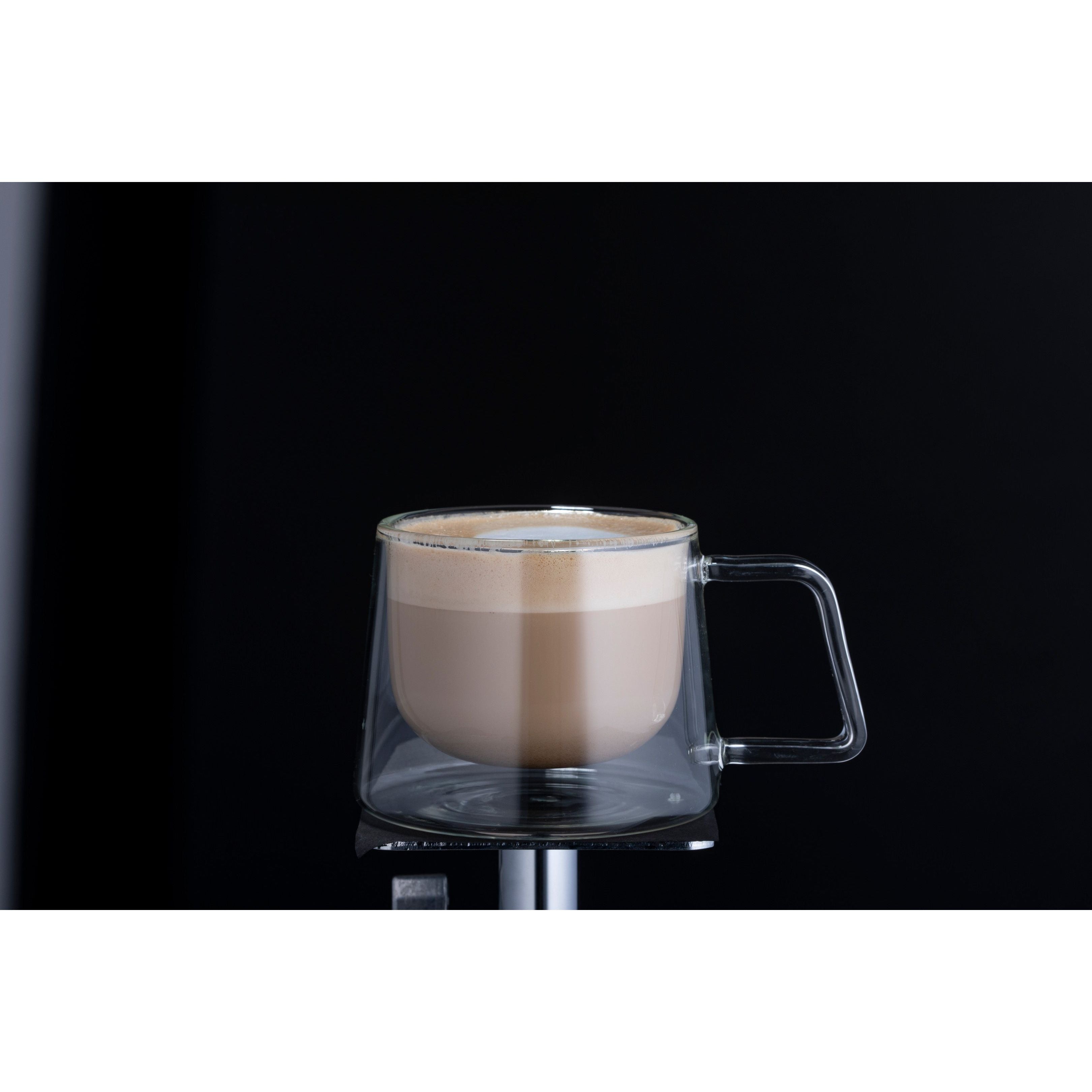 Set 2 Mugs 250ml Square Glass DOUBLE WALL