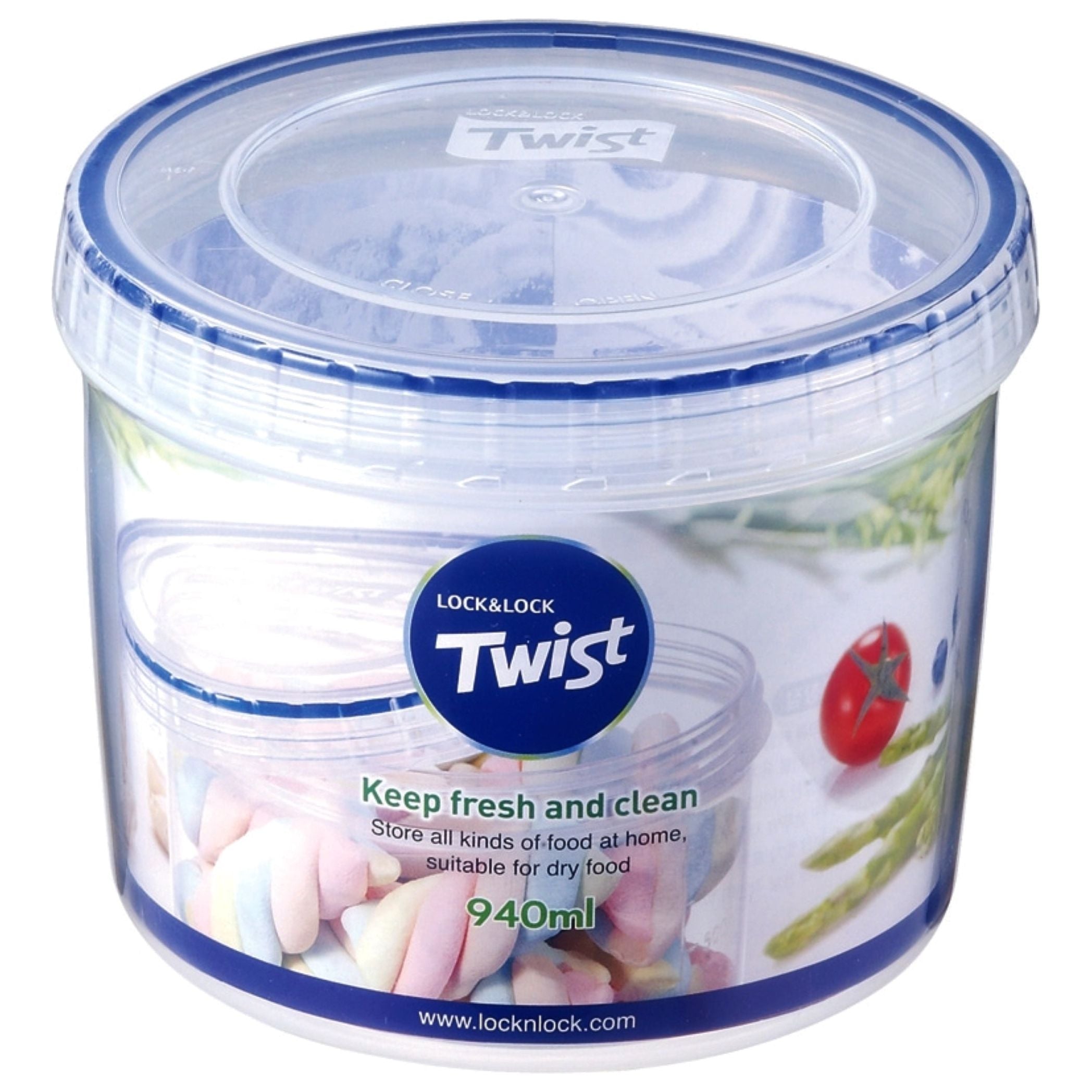 Round Box Twist 940ml Home Lock&Lock