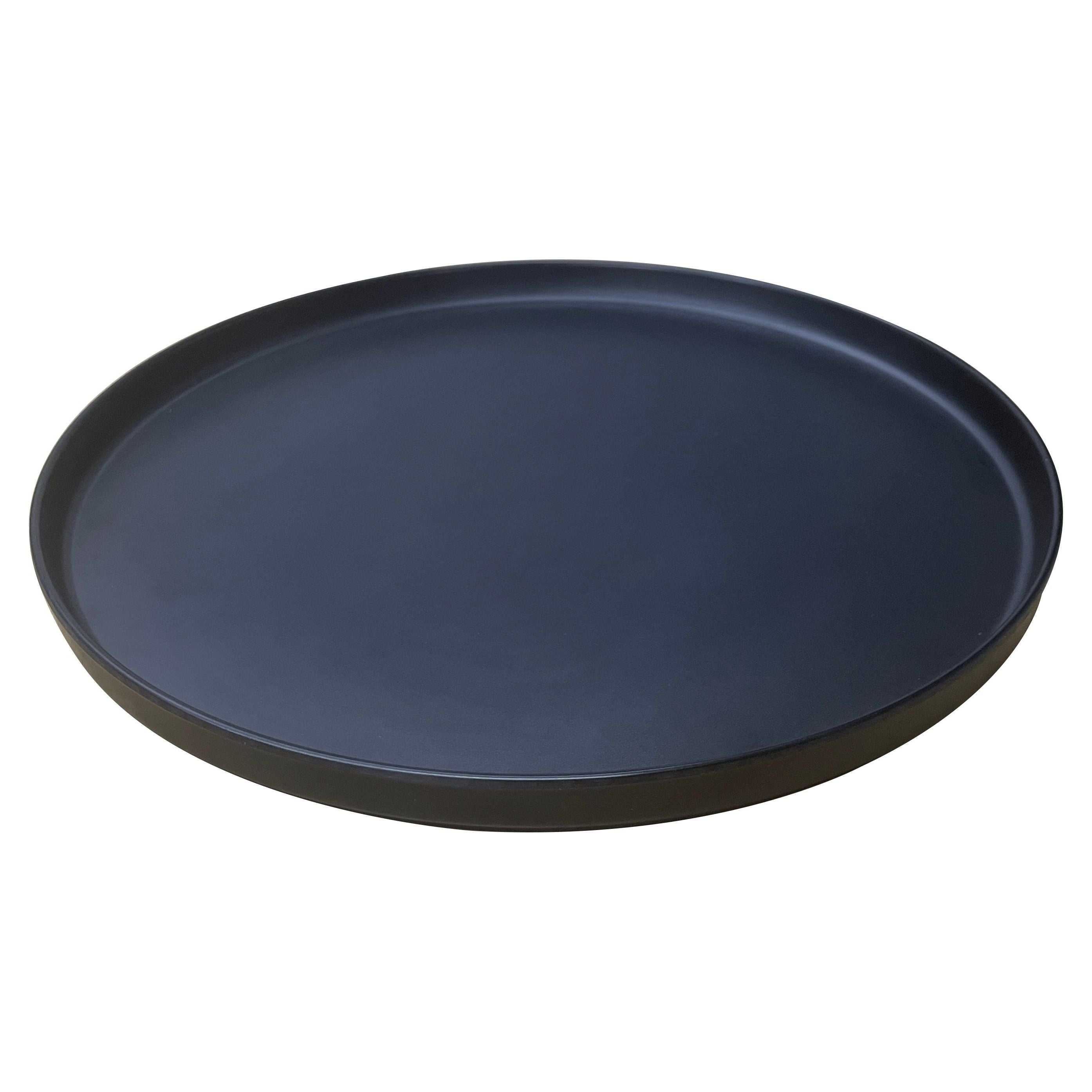 Serving Black Plate Dinner Melamine 26cm