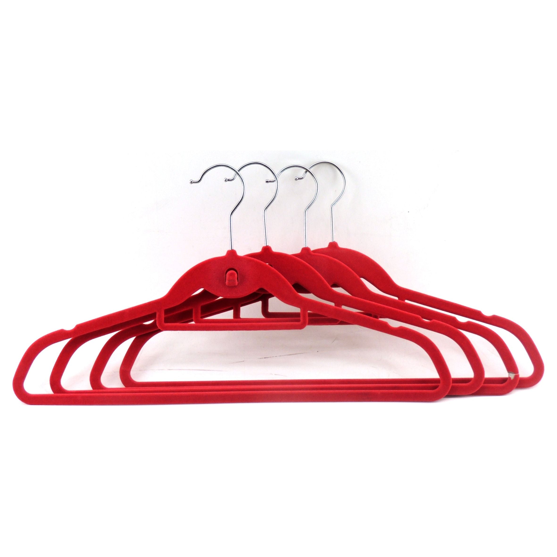 Velvet Red Set 4 Hangers