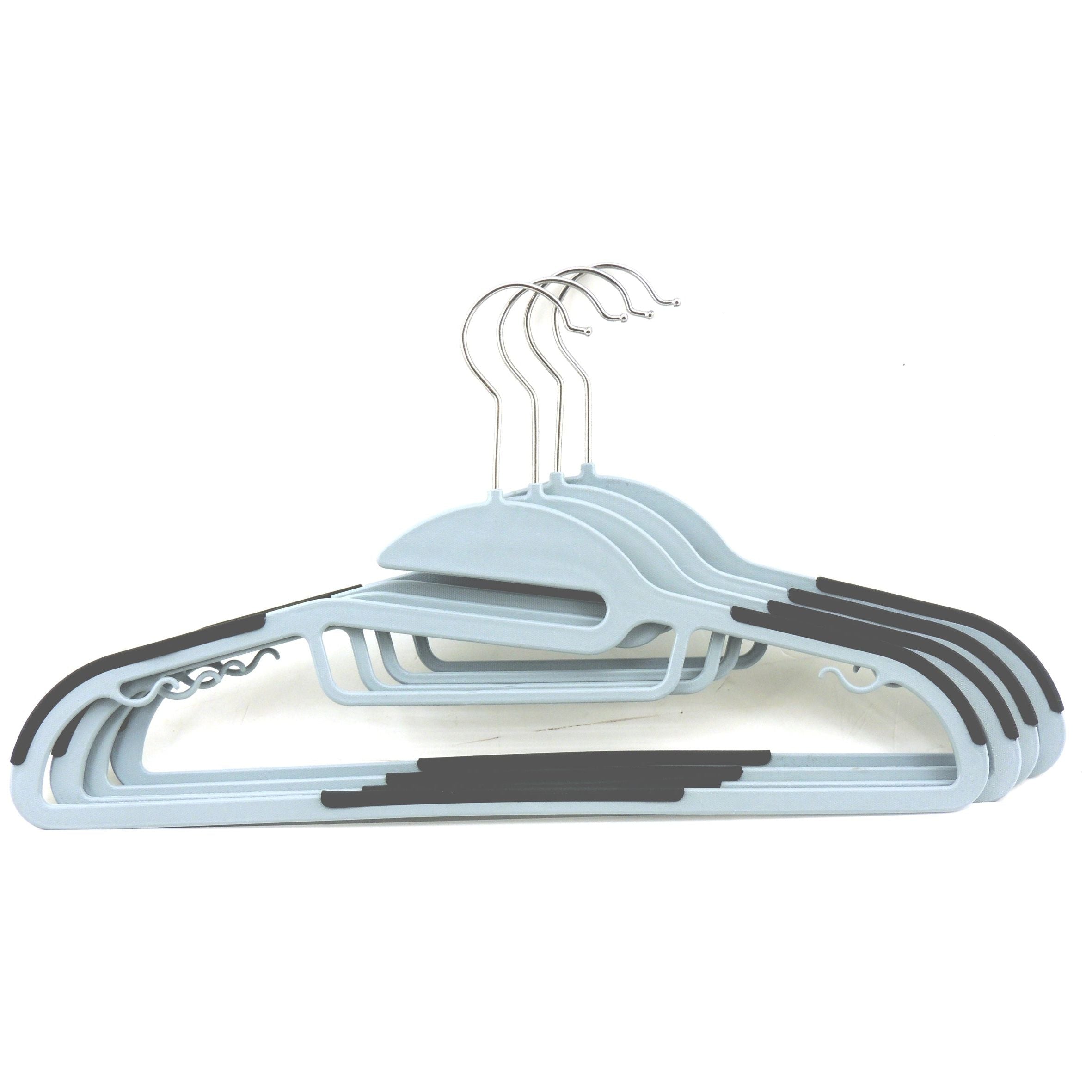 Grey Set 4 Hangers ABS - Black