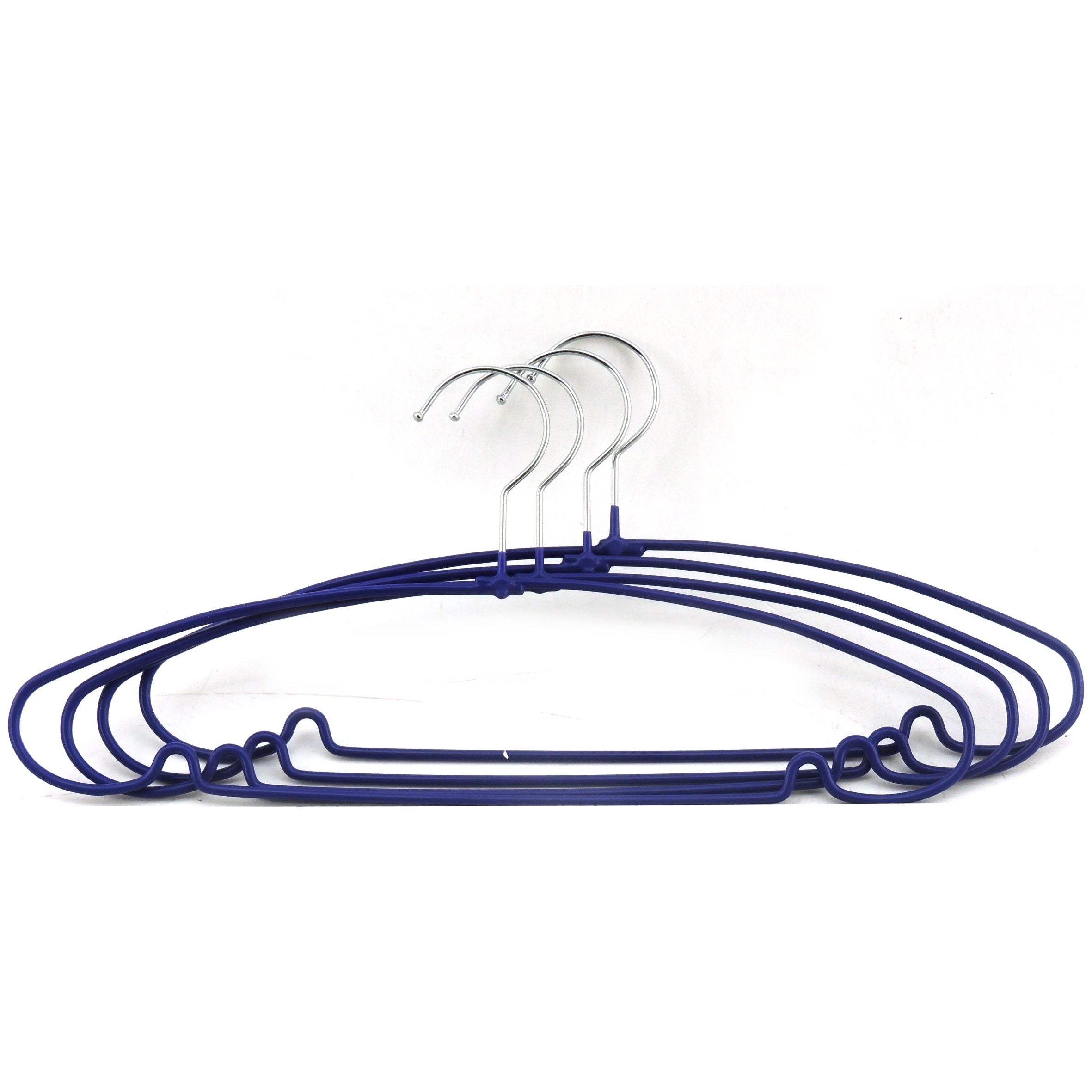 Metal Purple Set 4 Hangers