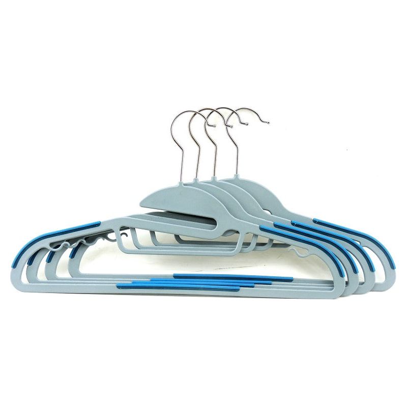 Grey Set 4 Hangers ABS - Blue