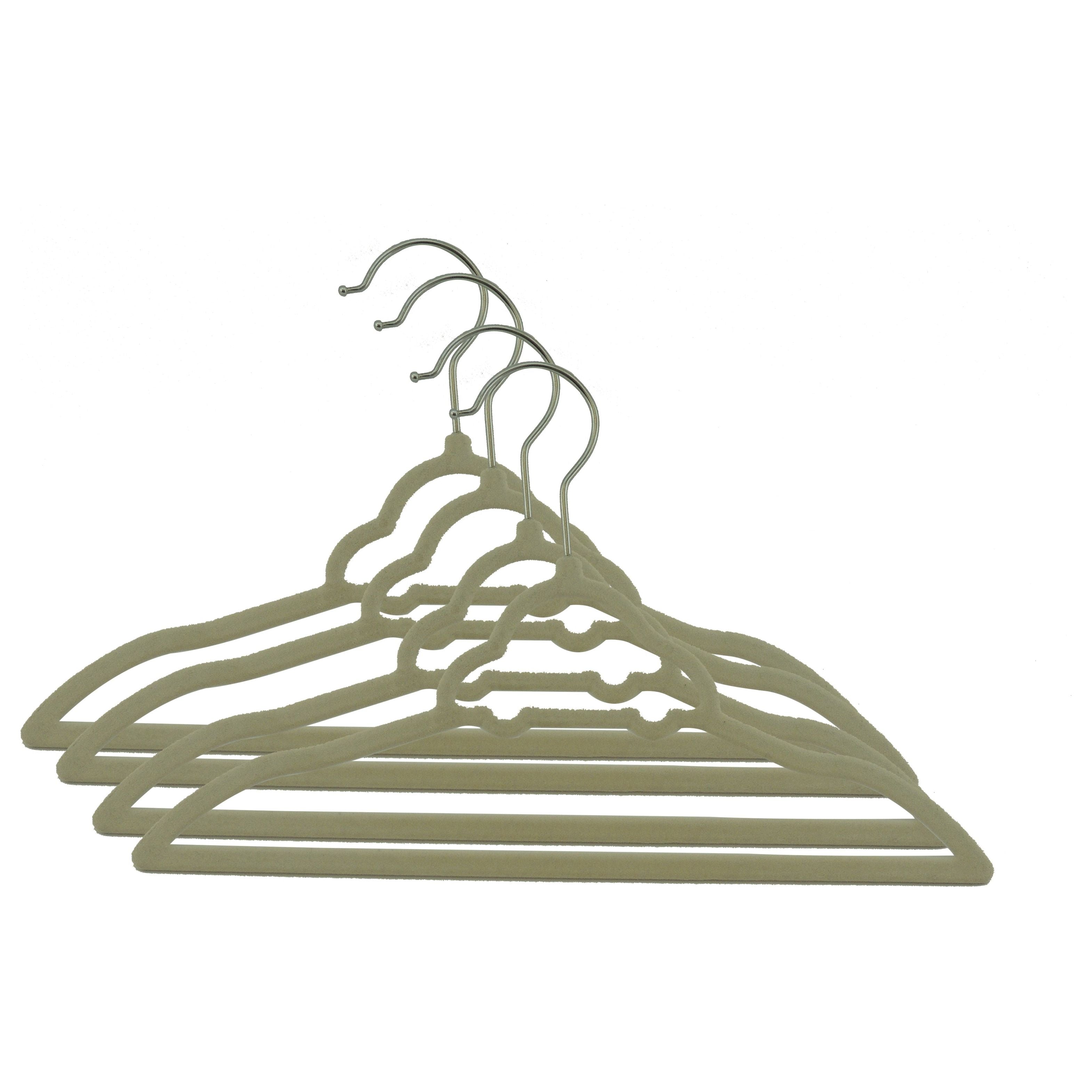 Velvet Set 4 Hangers Kids Beige - CARS