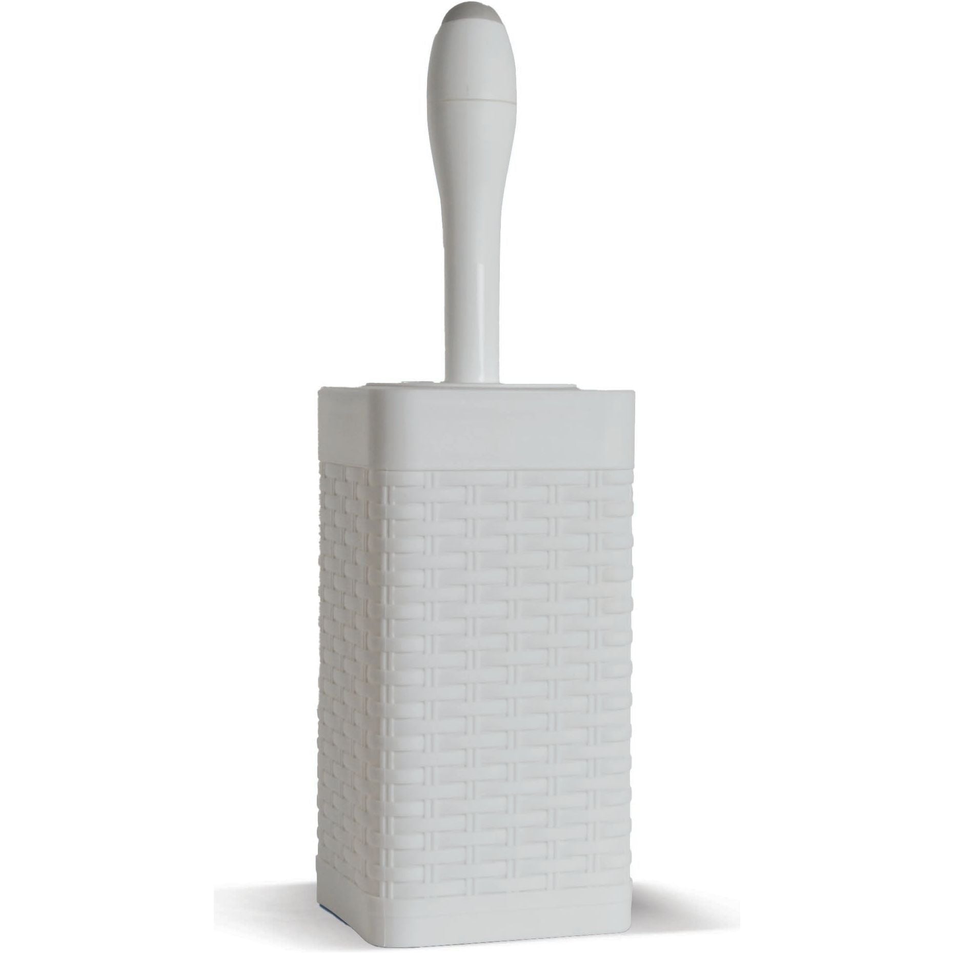 Rattan Square White Toilet Brush Magic