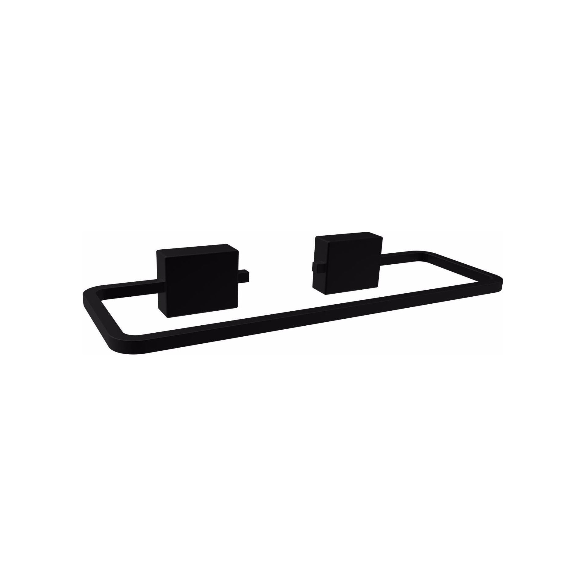 Square Black Smart Hanger Towel Adhesive