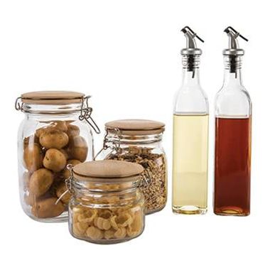Storage Kitchen Set Jars Bottles