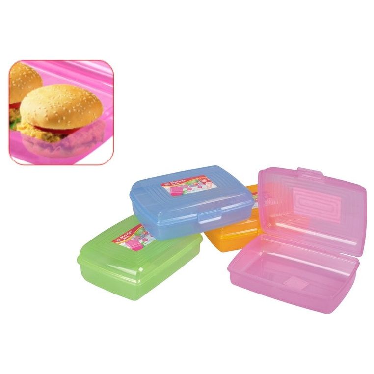 Plastic Colorful Box Food 21.8*16.4cm