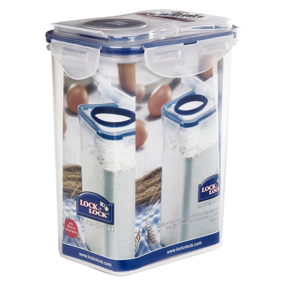 Plastic Rectangular Box 1.8L L&L