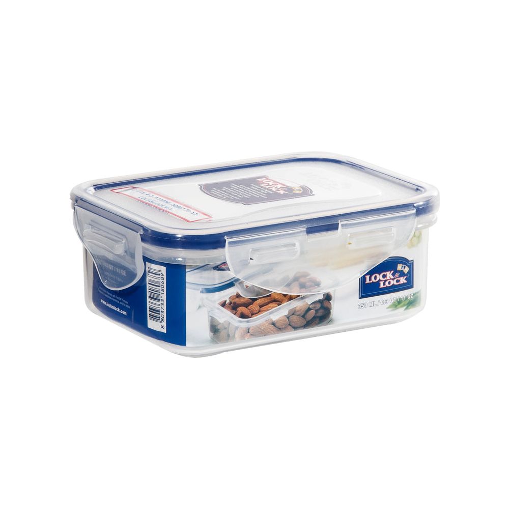 Plastic Rectangular Box 350ml L&L