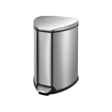 Triangle Silver Pedal Bin 15L EKO