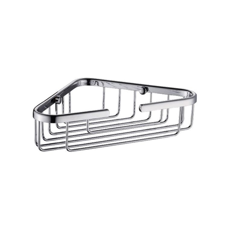 Corner Small Shower Shelf Mesh 22*14*10cm Brass