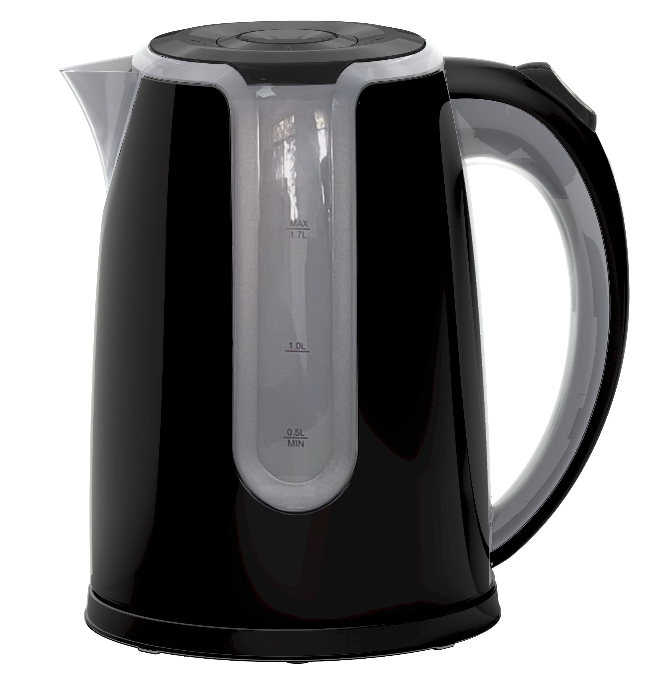 Black White Combined Electric Kettle 1.7L + Light LED HC-9016B HOME