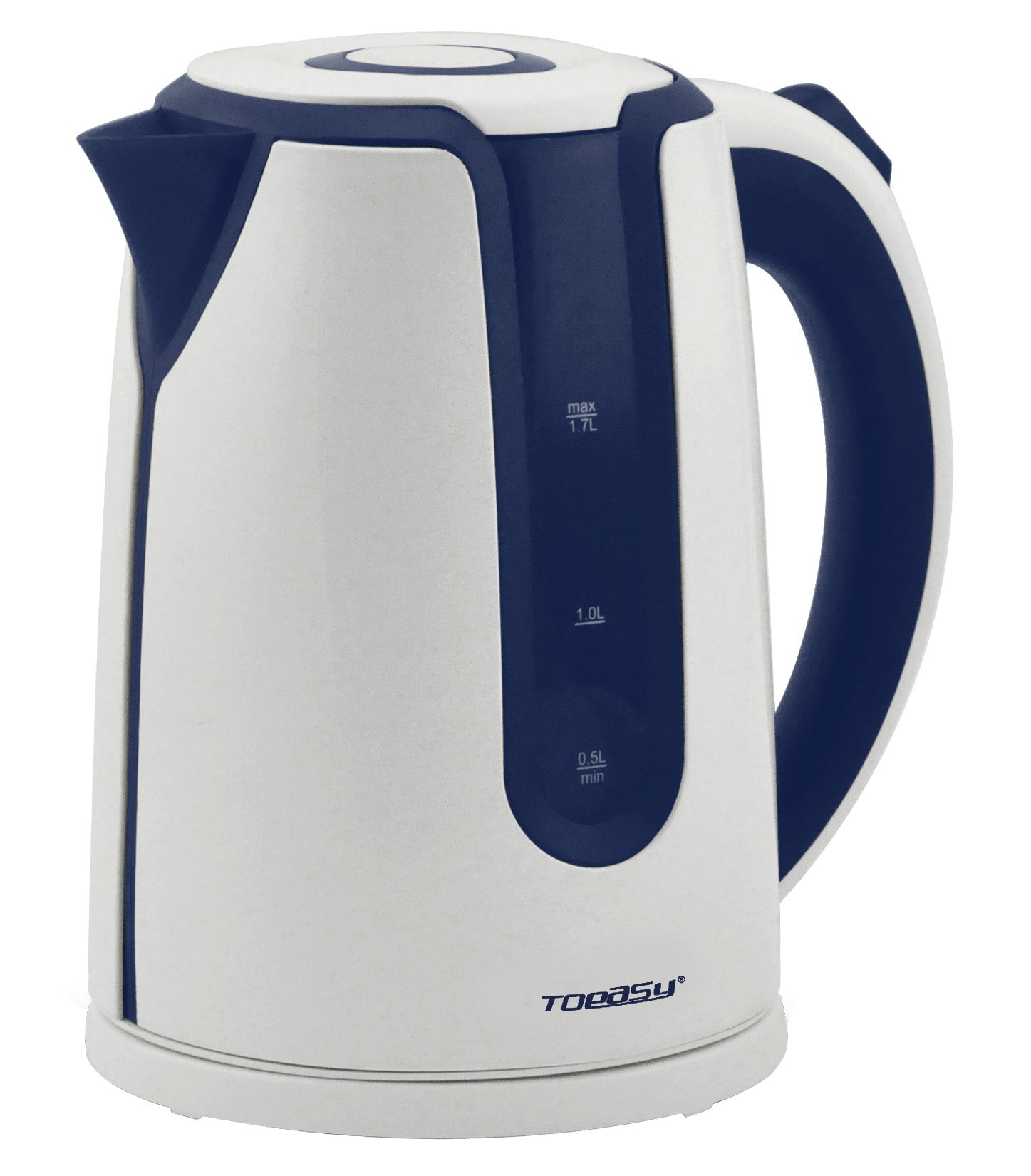 White Blue Combined Electric Kettle 1.7L + Light LED HC-9016W HOME