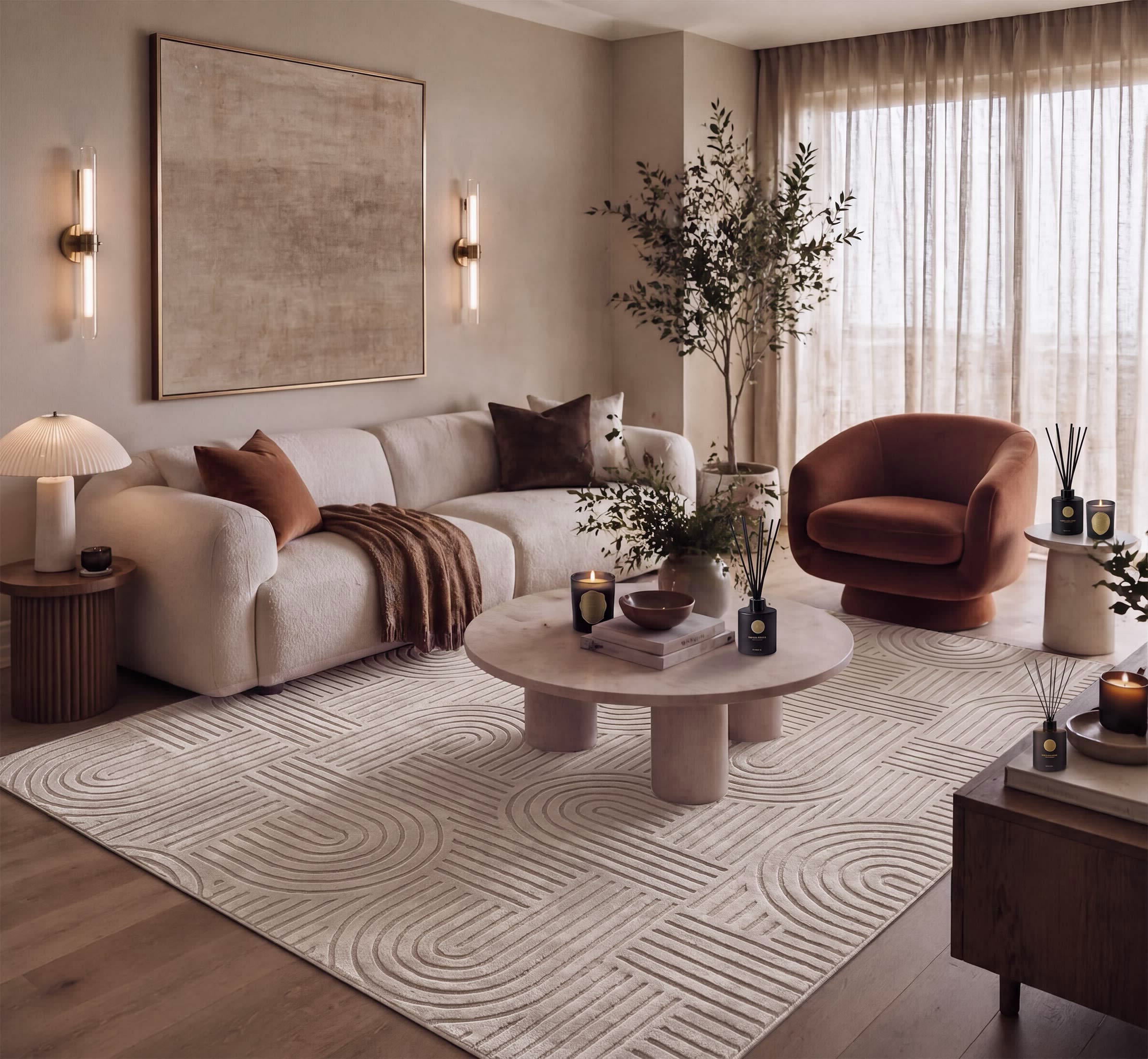 Rug 230*160cm Oska Arch Pattern Beige