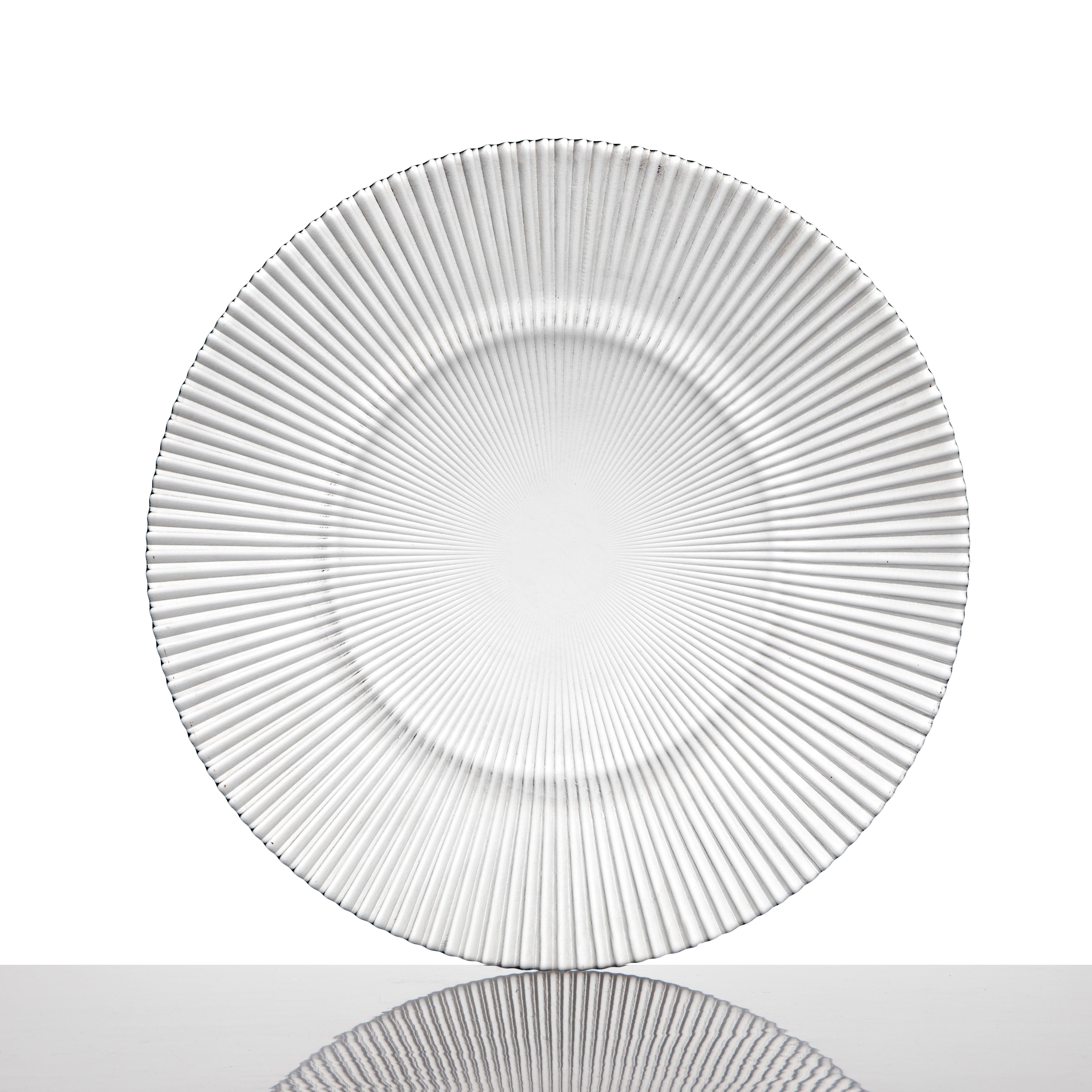 Serving Glass Plate Dinner 26.5cm Seline