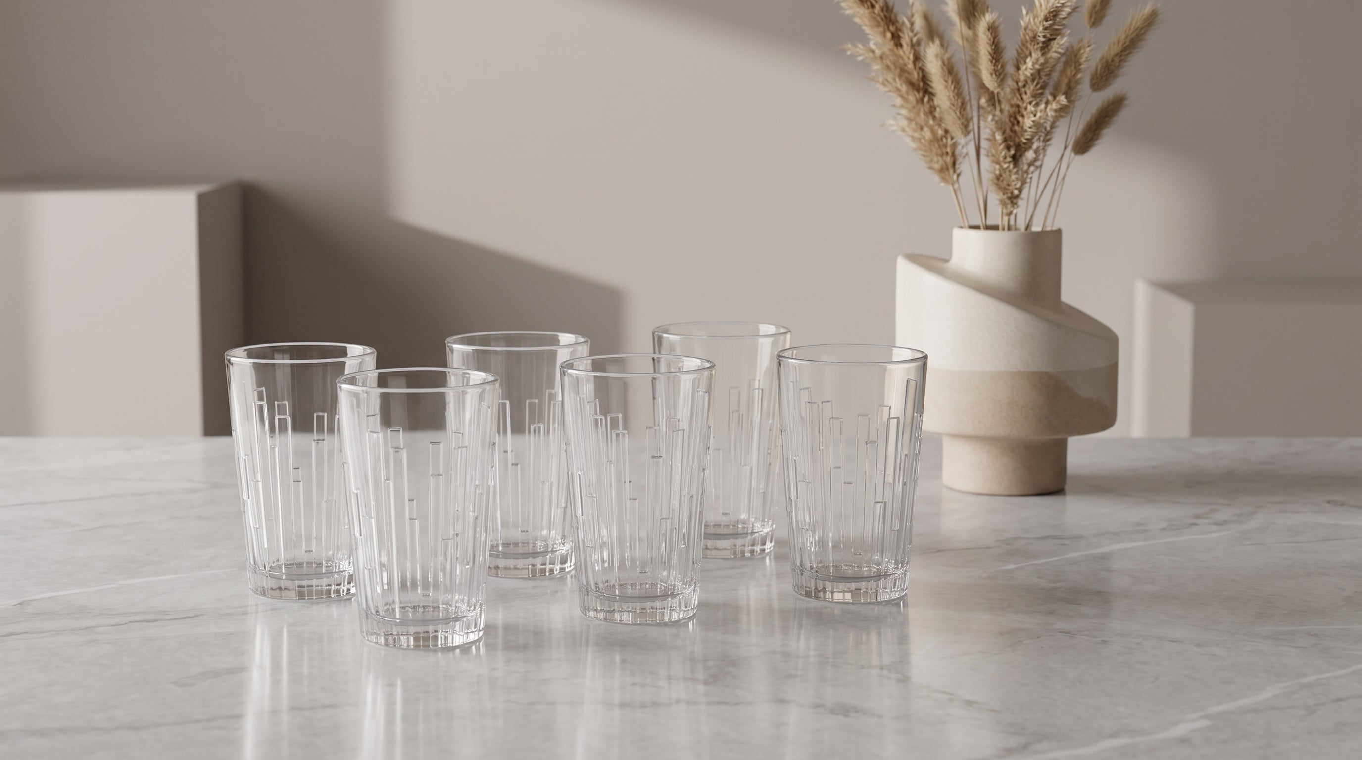 Glass Set 6 Cups 330ml GB SCALA