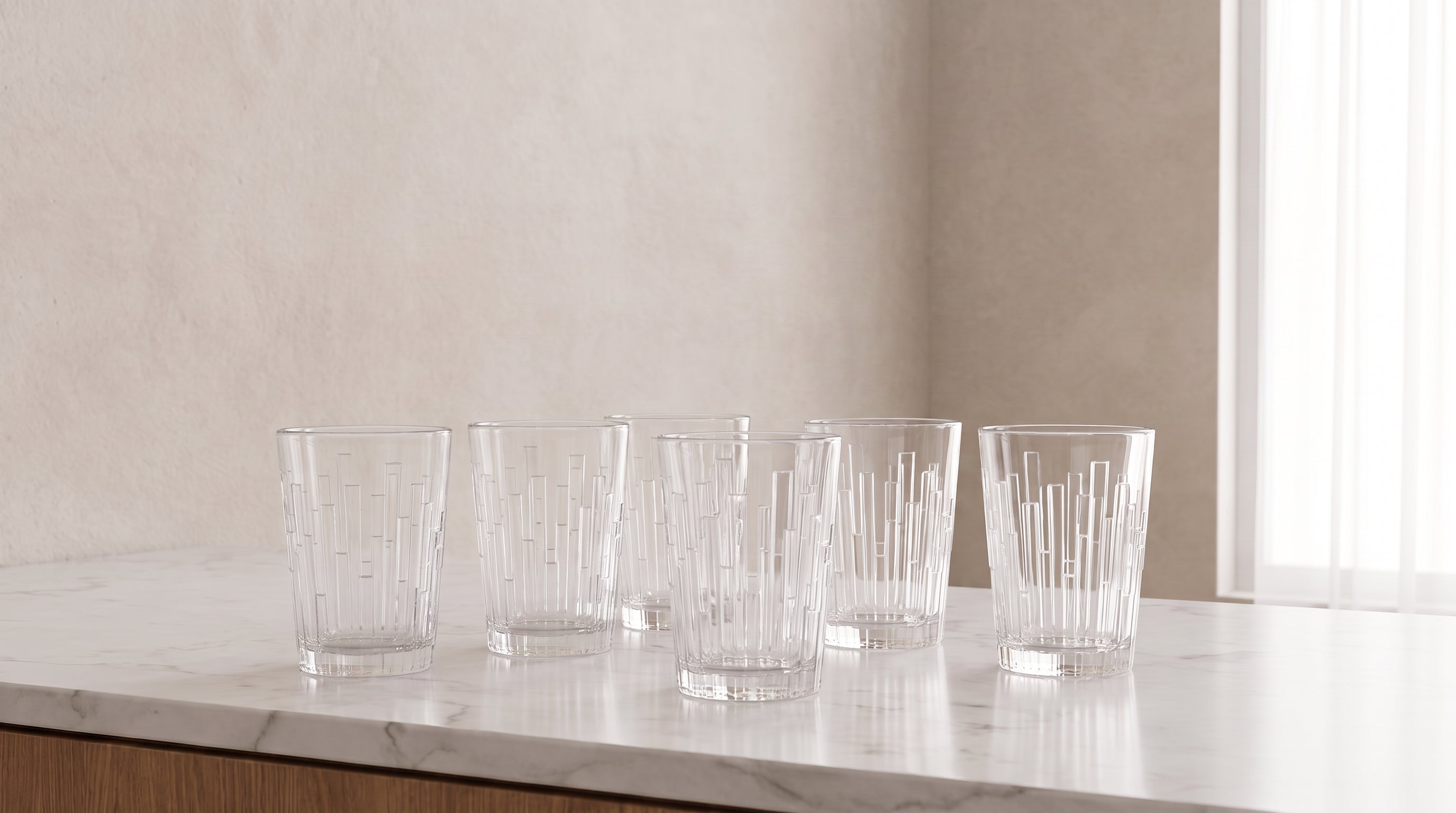 Glass Set 6 Cups 240ml GB SCALA