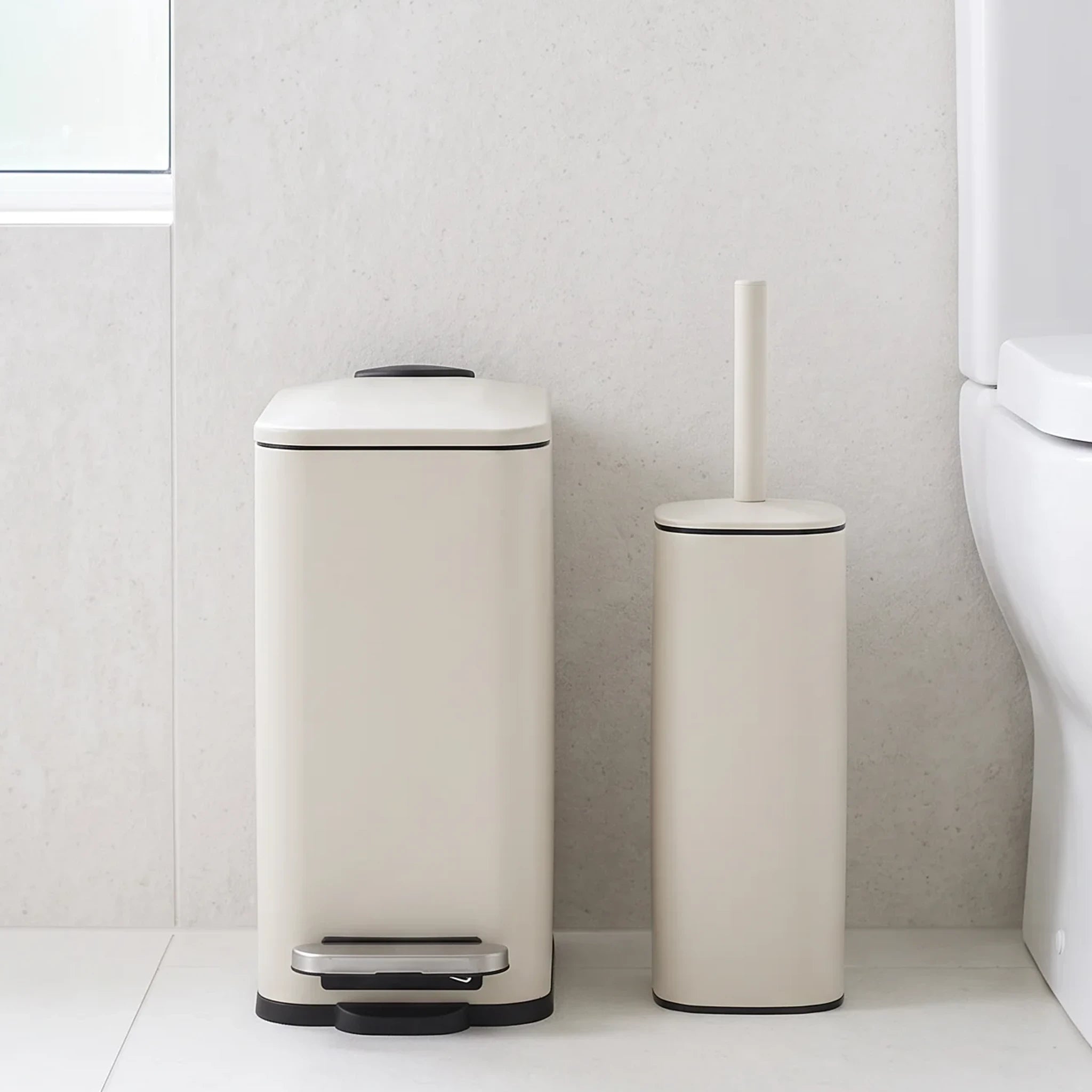 Toilet Cream Set Bin Brush KODI